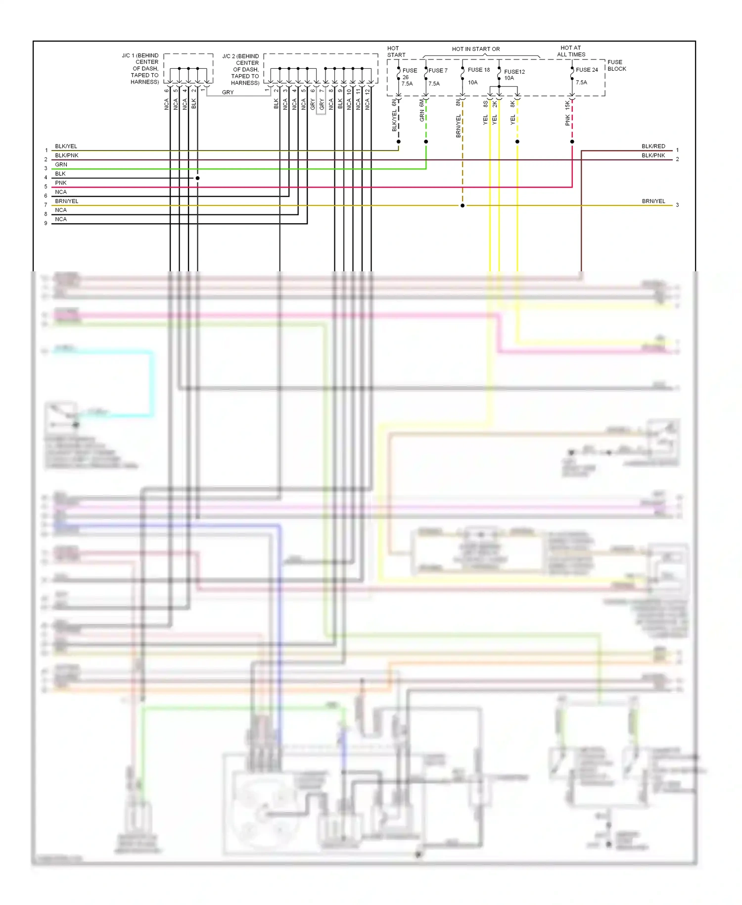 Wiring diagram nca for Nissan 200SX S14 (1993-2000) (6 of 19)