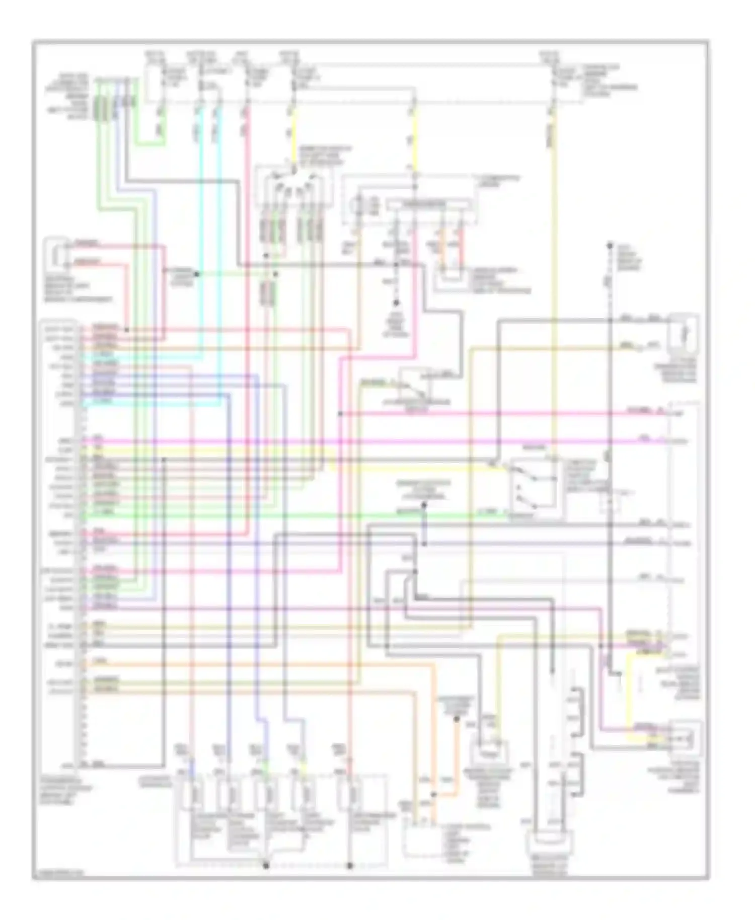 Wiring diagram pnk mem b/u tacho vsp-1 for Nissan 200SX S14 (1993-2000) (1 of 1)