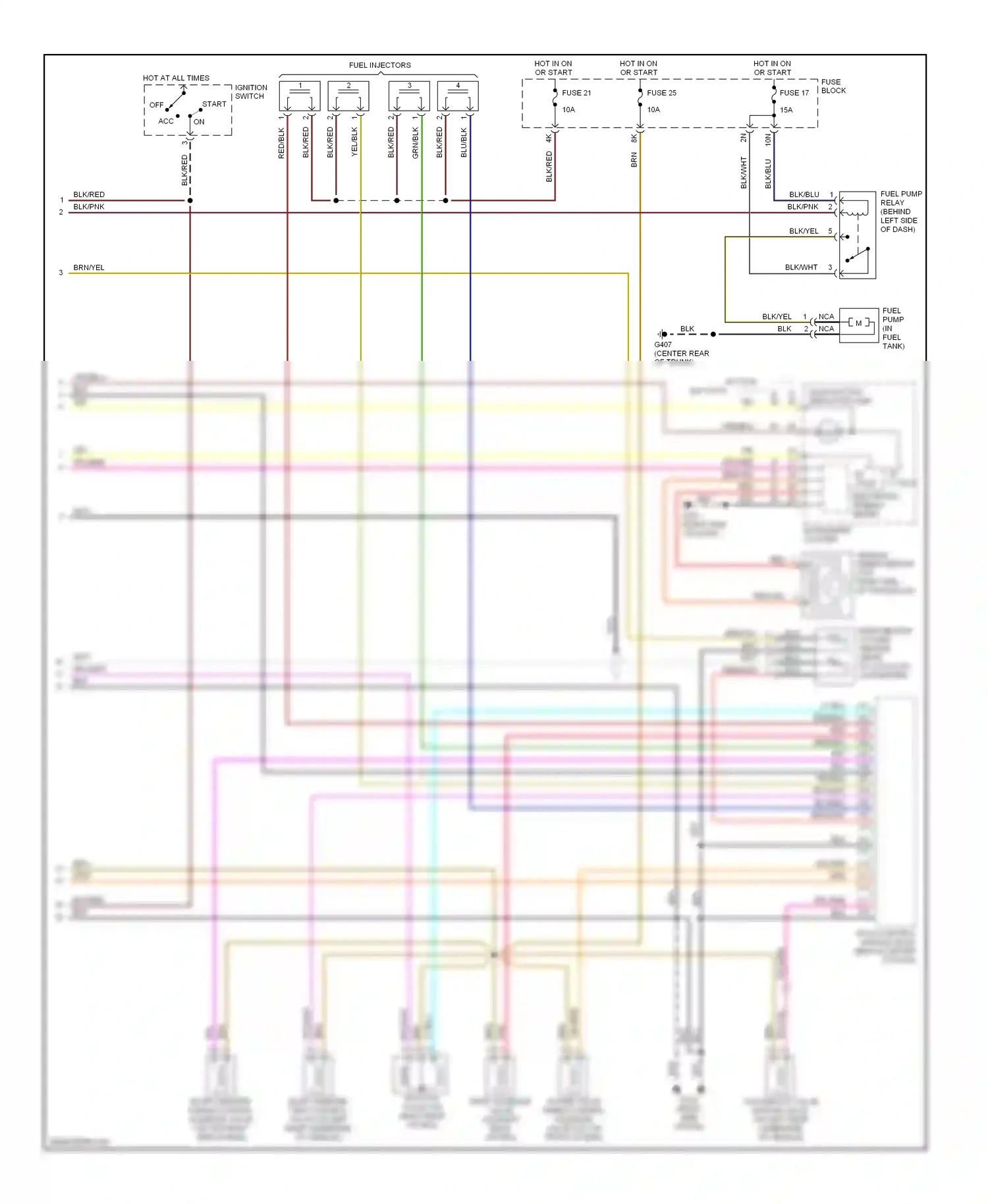 Wiring diagram ppl/yel for Nissan 200SX S14 (1993-2000) (1 of 1)