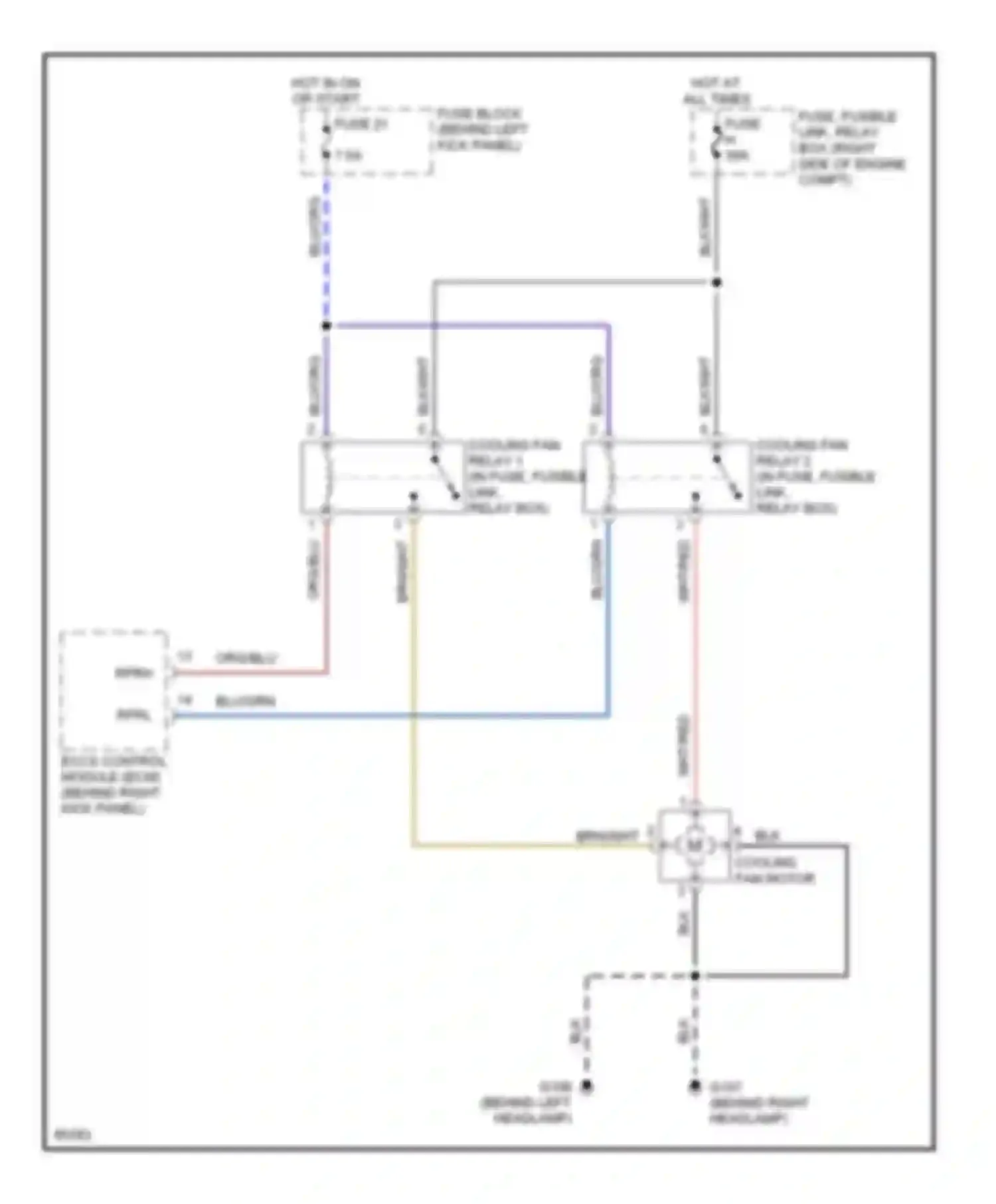 240SX Nissan S14 (1994-1999): Cooling fan circuit