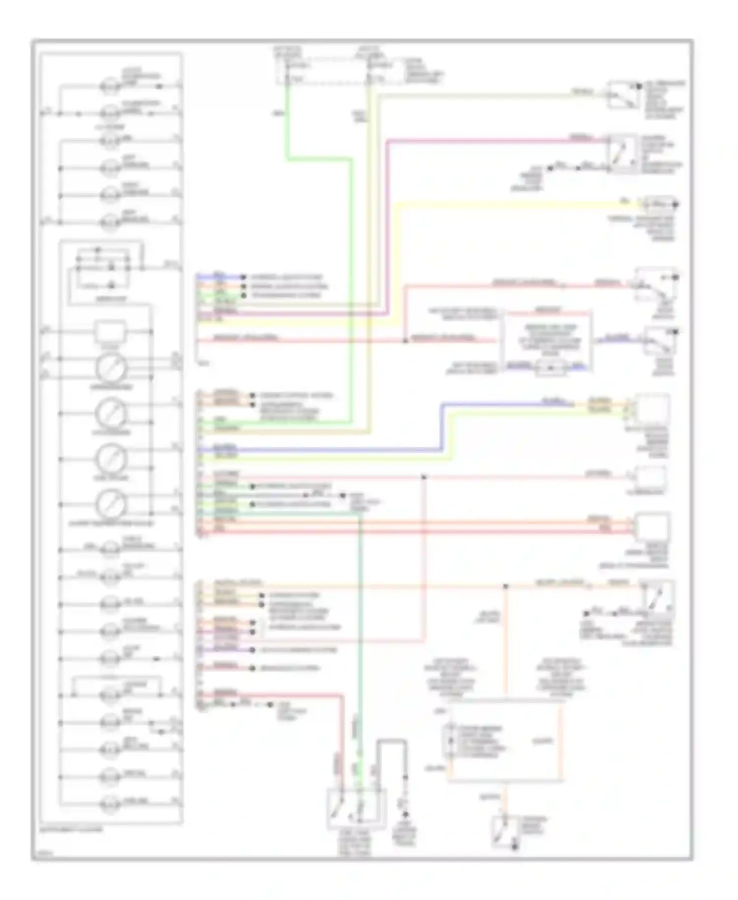 Wiring diagram 1997 except se models, 1998 w/o anti-theft for Nissan 240SX S14 (1994-1999) (1 of 1)