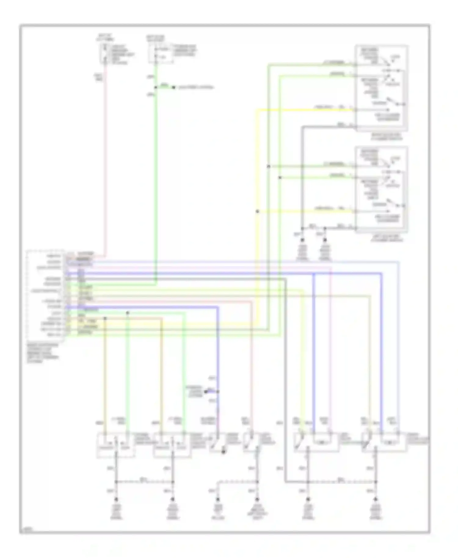 Wiring diagram power window main switch for Nissan 240SX S14 (1994-1999) (2 of 3)