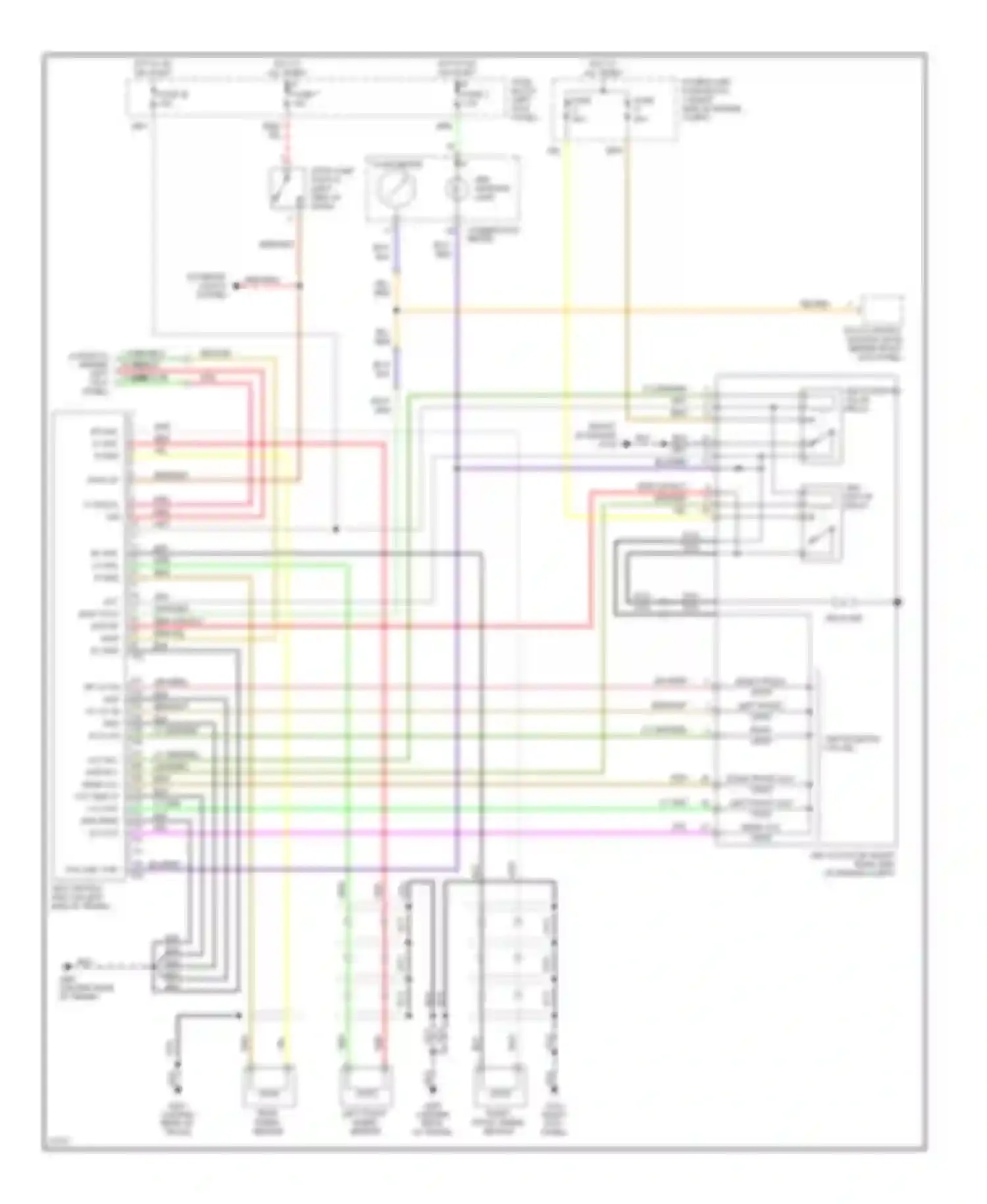 Wiring diagram rf whl lf whl r skid for Nissan 240SX S14 (1994-1999) (1 of 1)