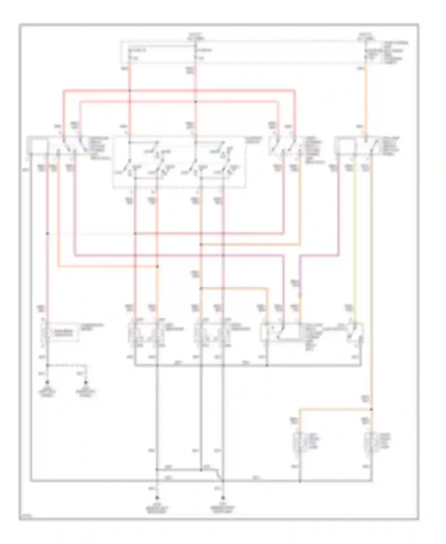 Wiring diagram right front fog lamp for Nissan 240SX S14 (1994-1999) (2 of 2)