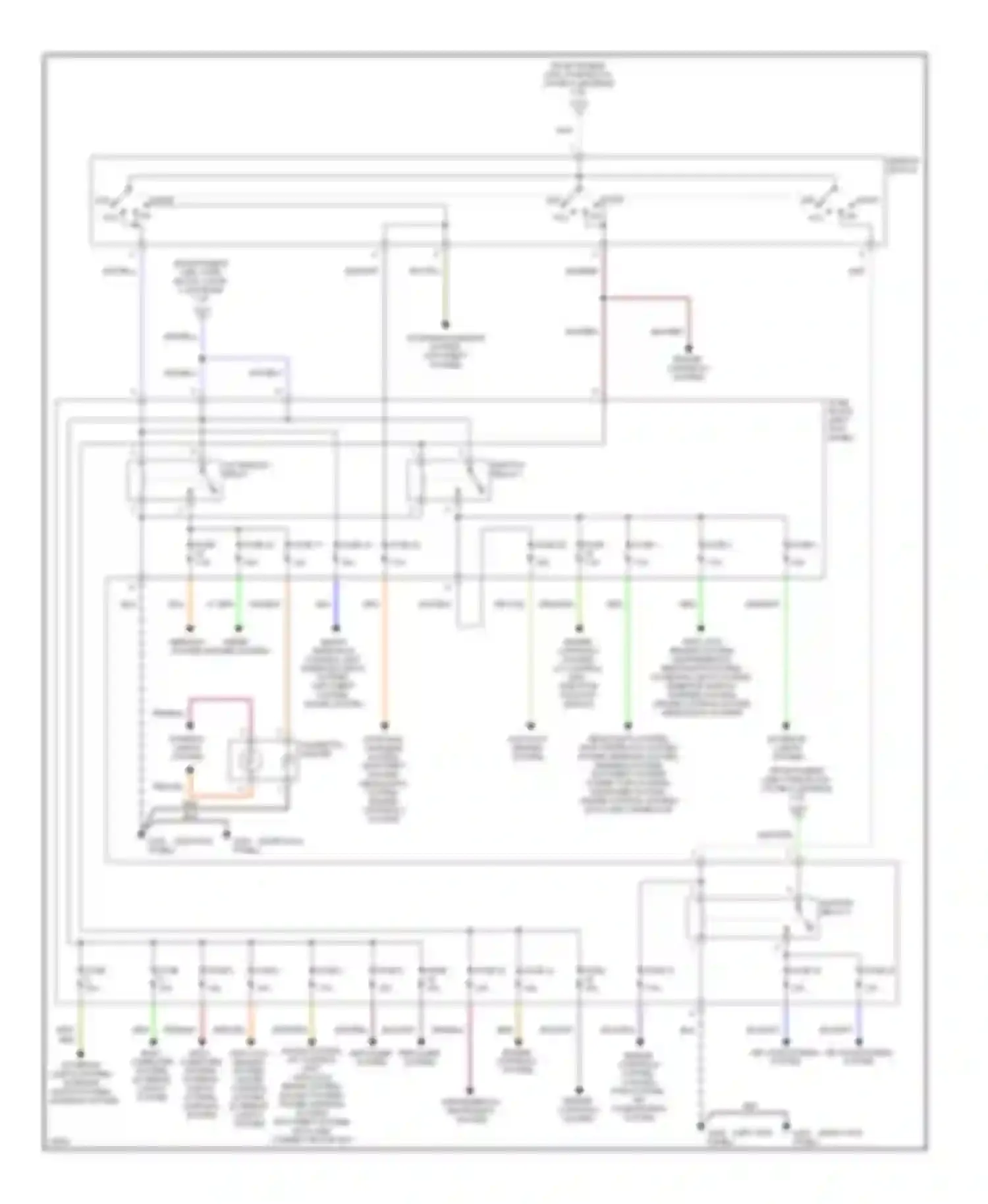 Wiring diagram warning system for Nissan 240SX S14 (1994-1999) (1 of 1)