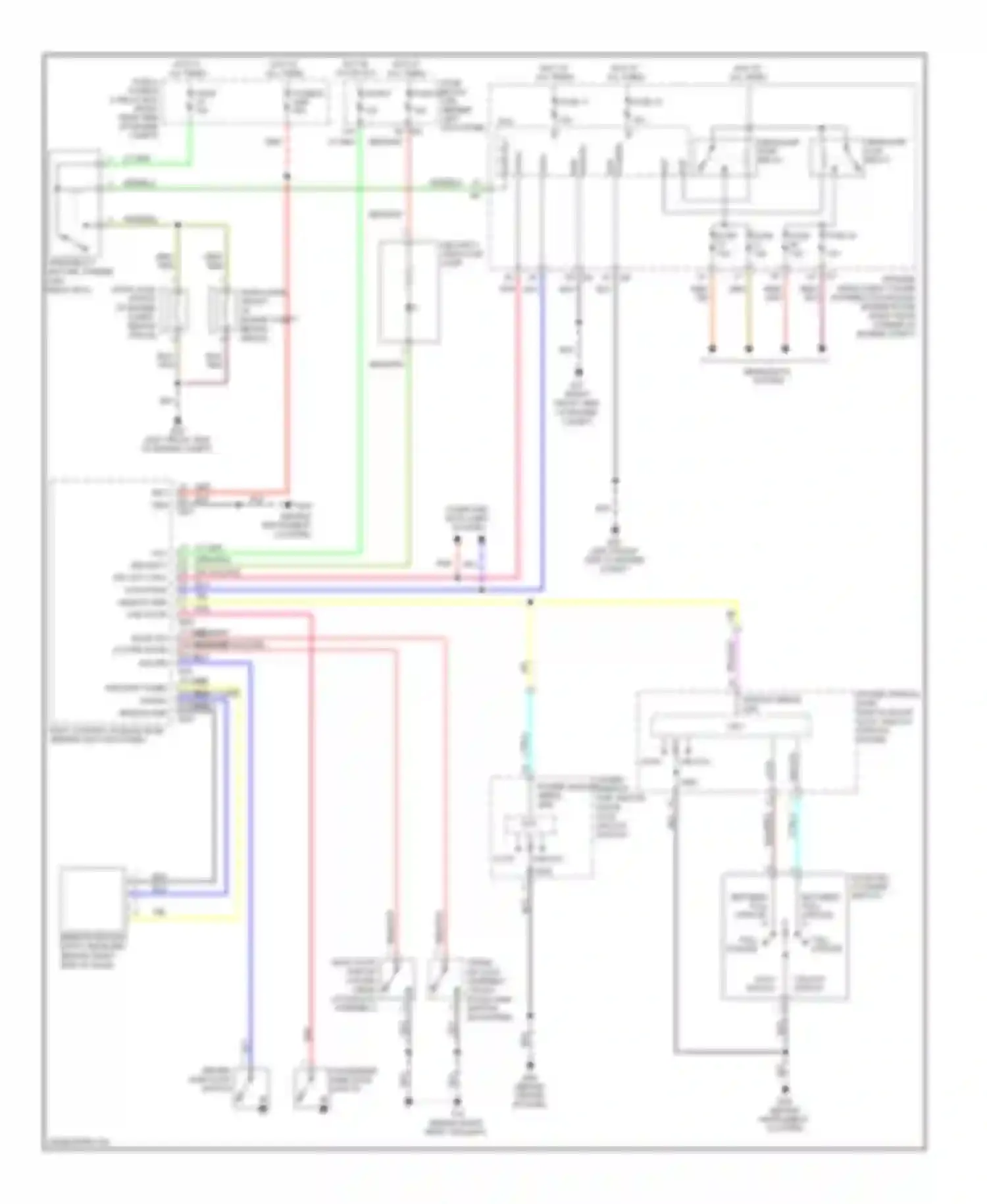350Z Nissan I facelift (2005-2009): Forced entry circuit