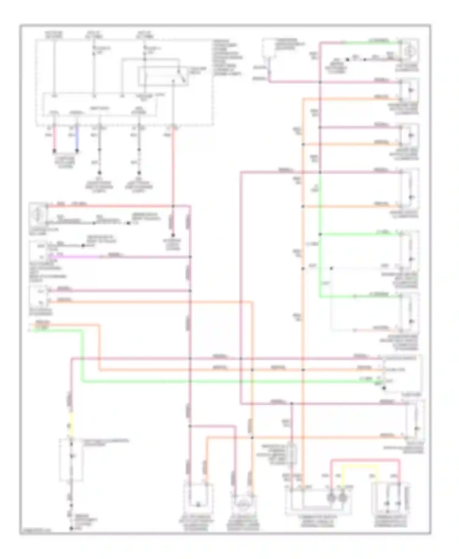 350Z Nissan I facelift (2005-2009): Instrument illumination circuit (2 of 2)