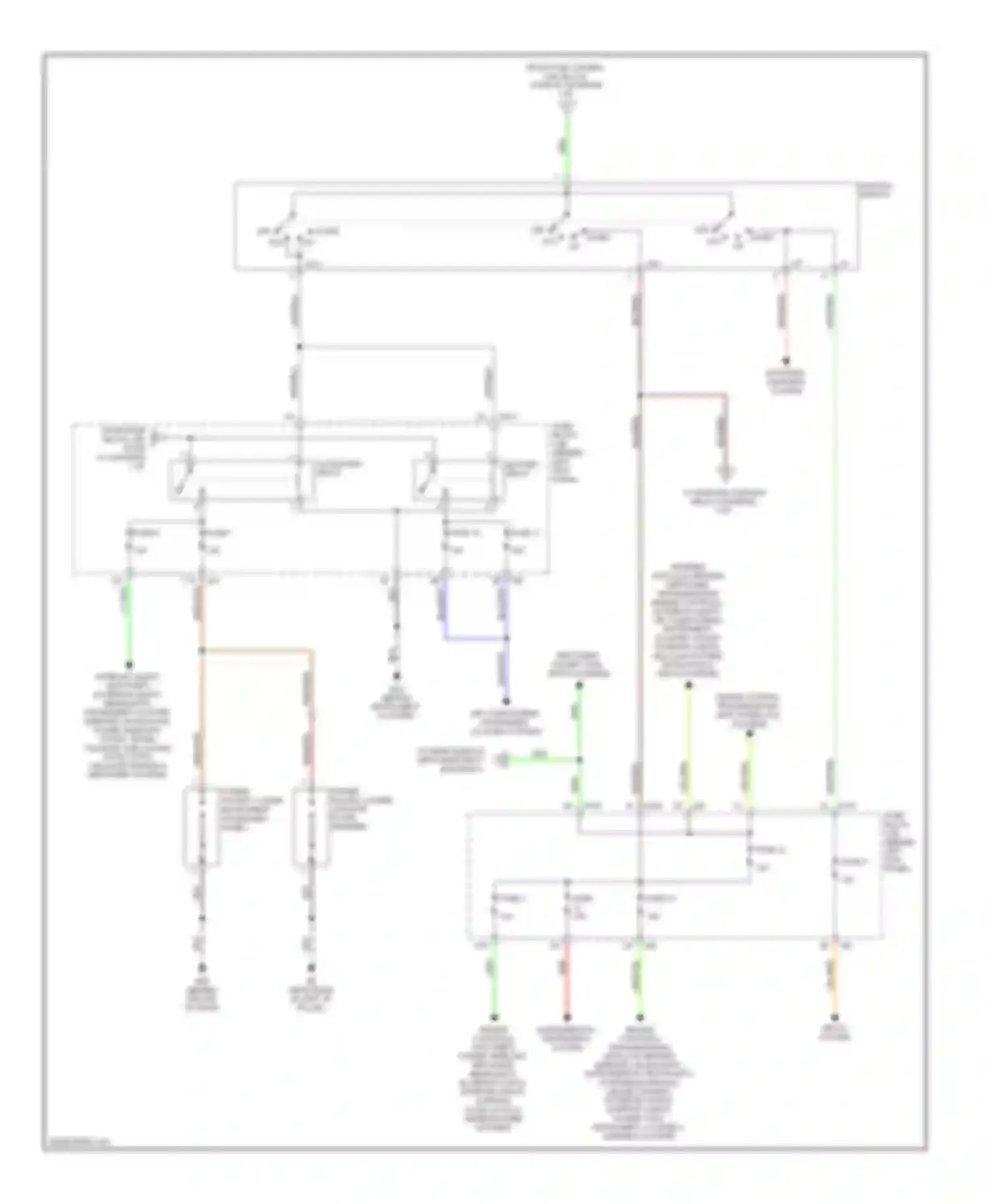 350Z Nissan I facelift (2005-2009): Power distribution circuit (2 of 3)