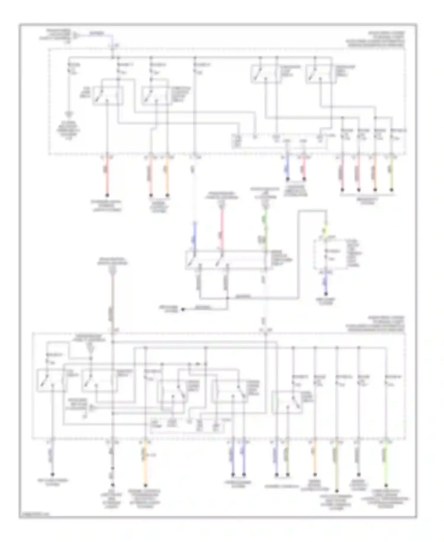 350Z Nissan I facelift (2005-2009): Power distribution circuit (3 of 3)