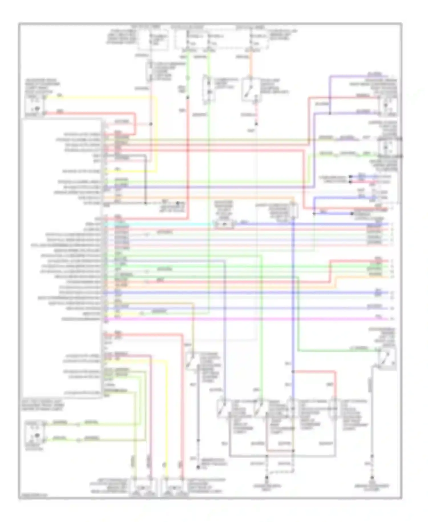 350Z Nissan I facelift (2005-2009): Power top/sunroof circuit (1 of 2)