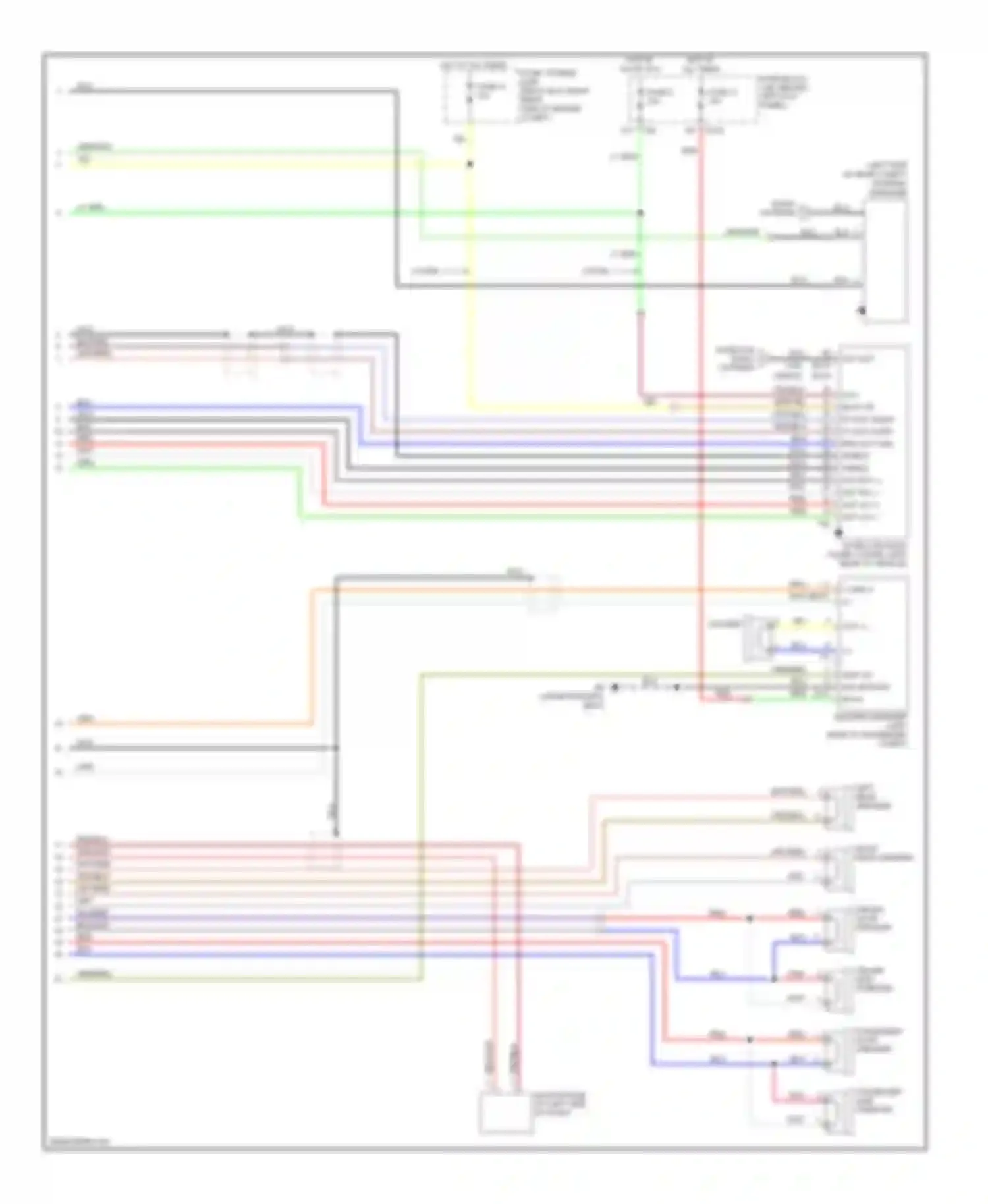 350Z Nissan I facelift (2005-2009): Radio circuit, bose (2 of 2)
