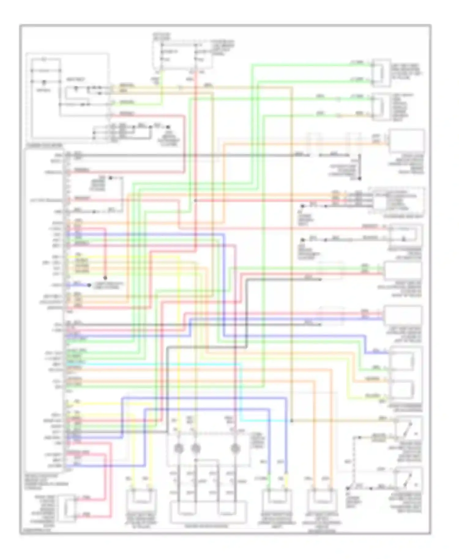 350Z Nissan I facelift (2005-2009): Supplemental restraints circuit