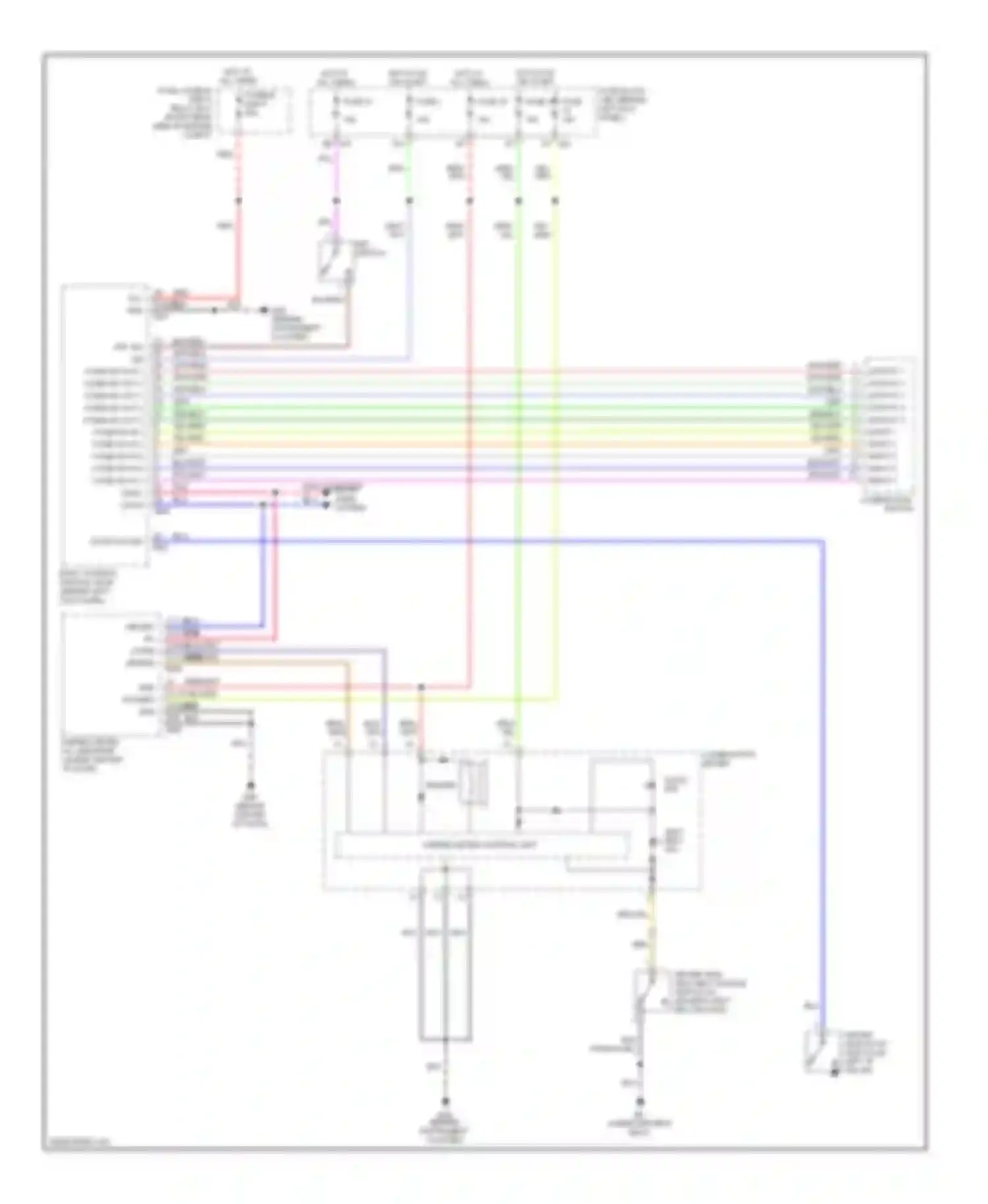 350Z Nissan I facelift (2005-2009): Warning systems circuit