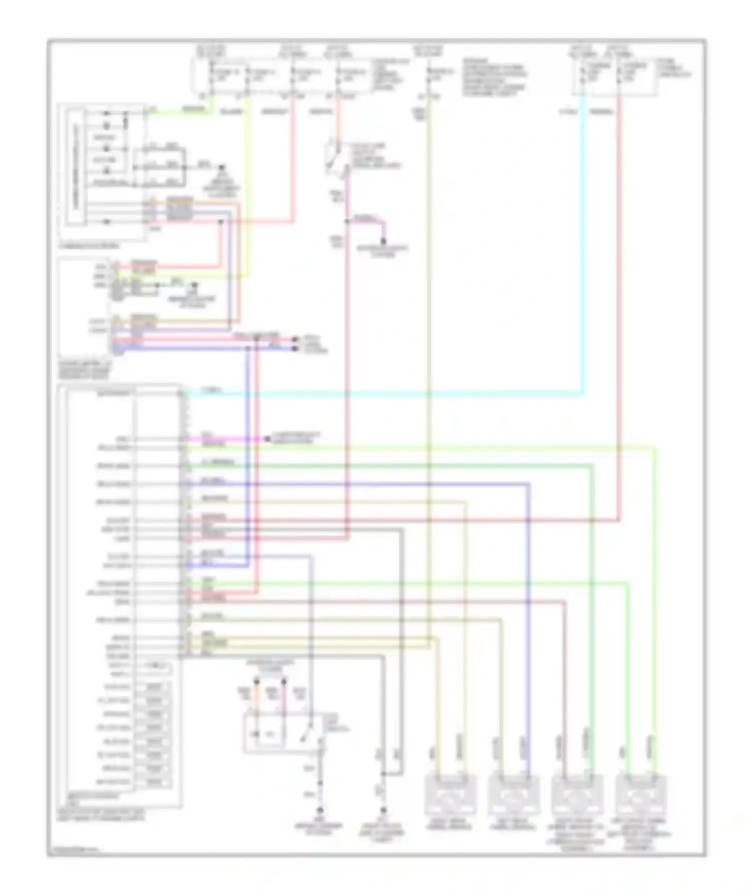 Wiring diagram abs/tcs control unit for Nissan 350Z I facelift (2005-2009) (1 of 1)