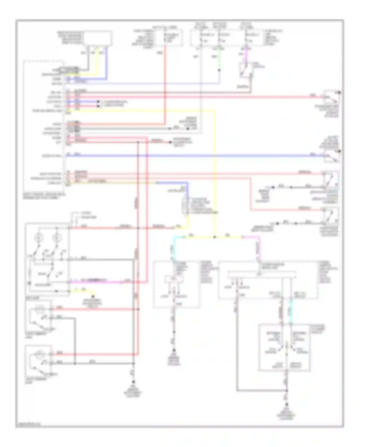 Wiring diagram between full stroke, n between full stroke, n for Nissan 350Z I facelift (2005-2009) (1 of 2)