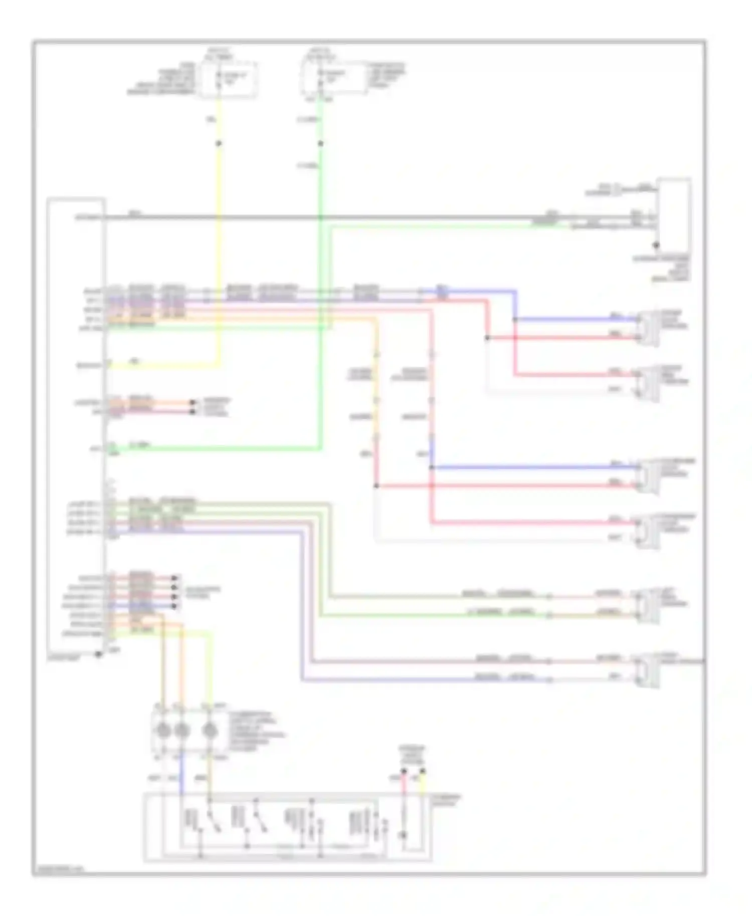 Wiring diagram blk/org for Nissan 350Z I facelift (2005-2009) (5 of 6)