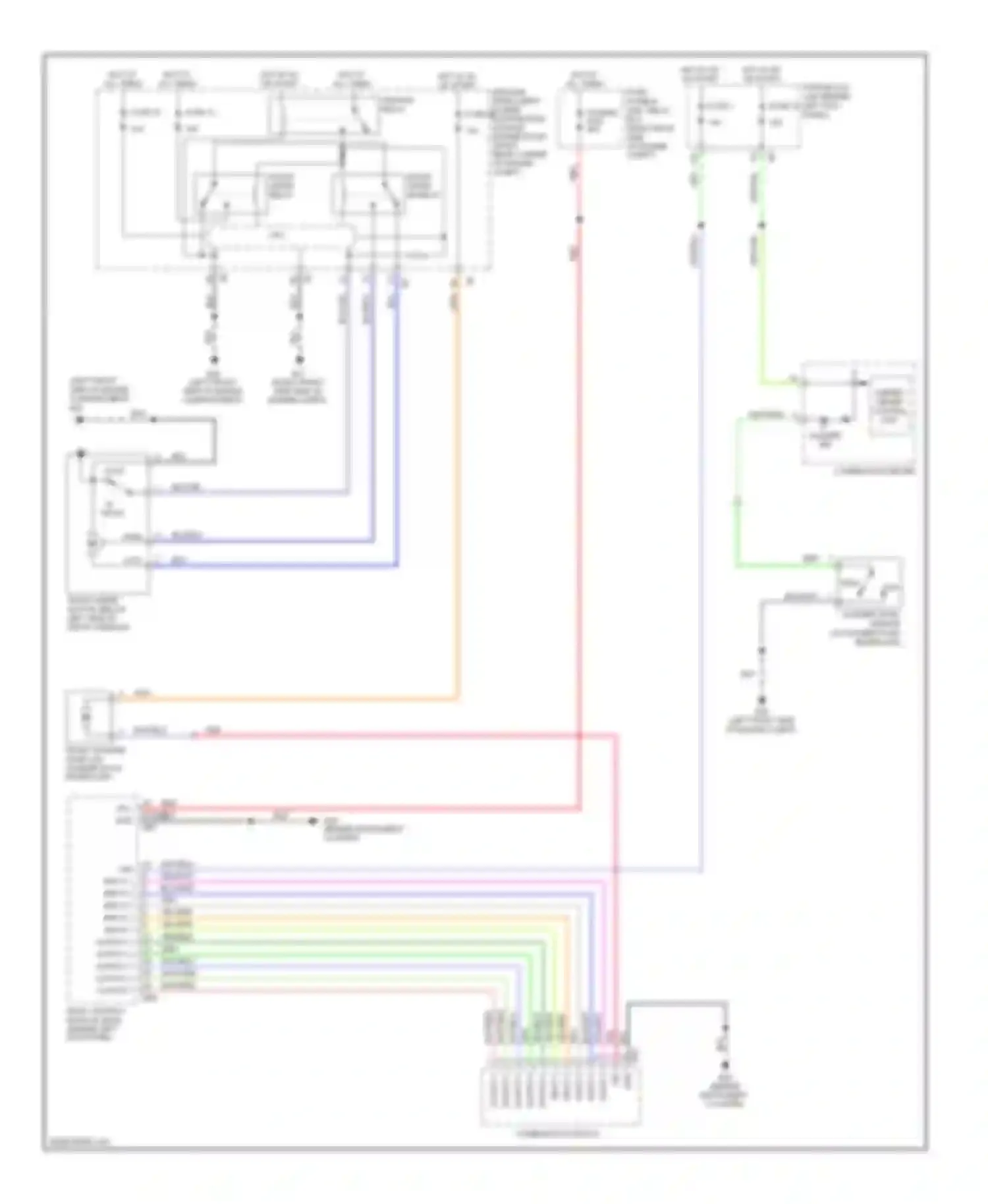 Wiring diagram combination switch for Nissan 350Z I facelift (2005-2009) (2 of 7)