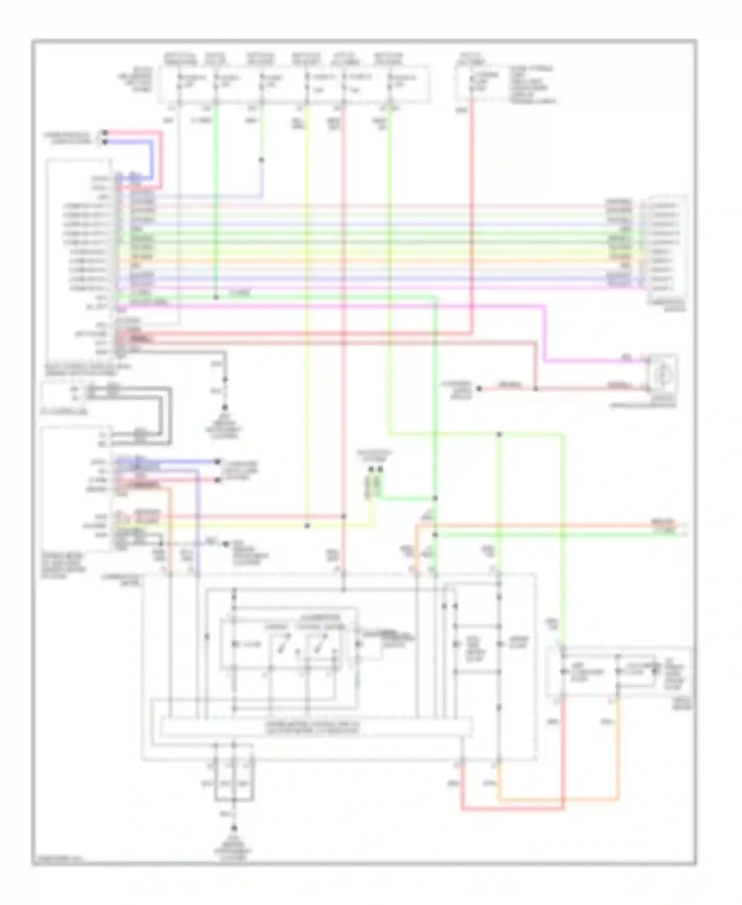 Wiring diagram combination switch for Nissan 350Z I facelift (2005-2009) (5 of 7)