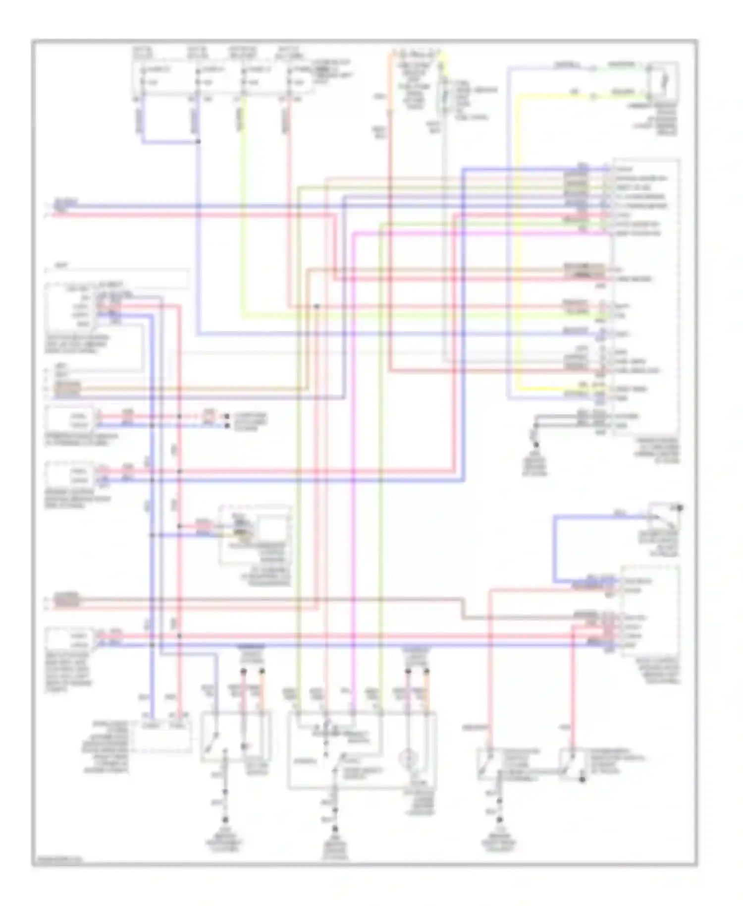 Wiring diagram dn up position select switch for Nissan 350Z I facelift (2005-2009) (1 of 1)