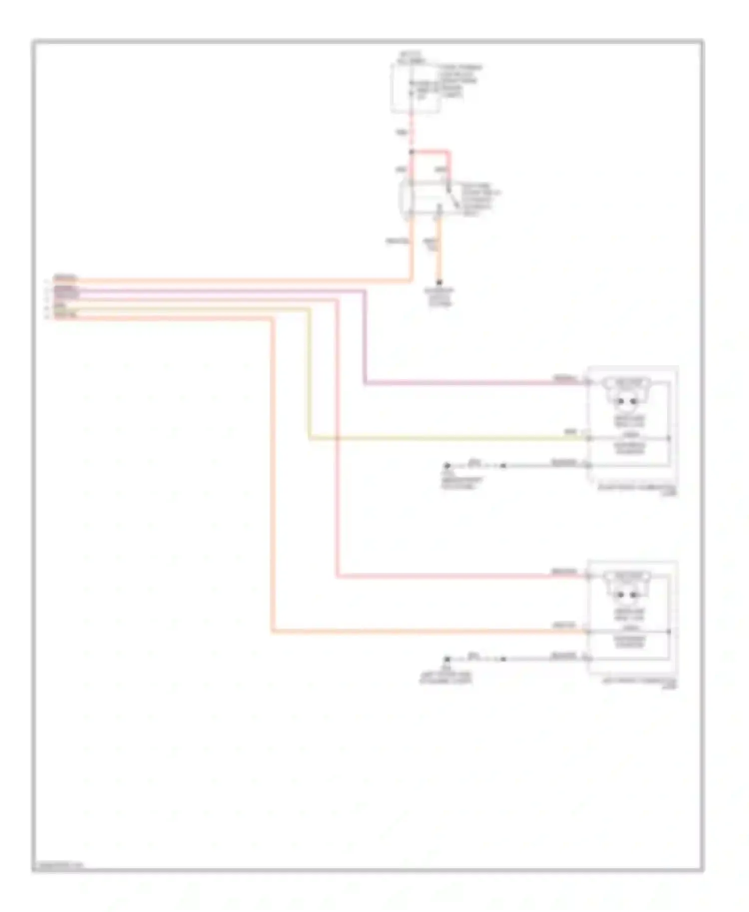 Wiring diagram fuse, fusible link block (right rear for Nissan 350Z I facelift (2005-2009) (1 of 1)