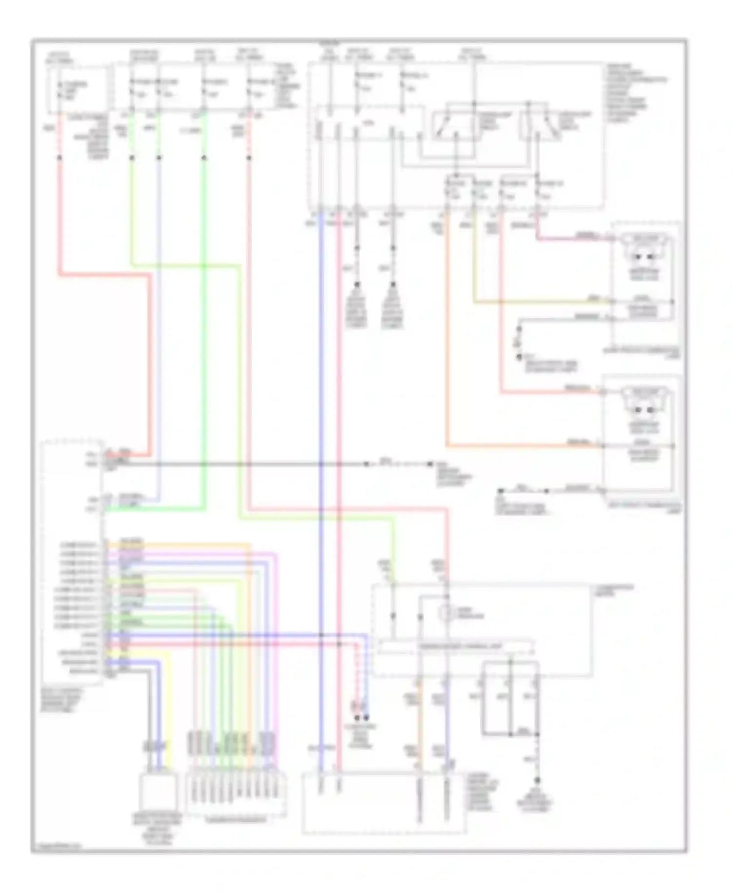 Wiring diagram headlamp low relay for Nissan 350Z I facelift (2005-2009) (3 of 4)