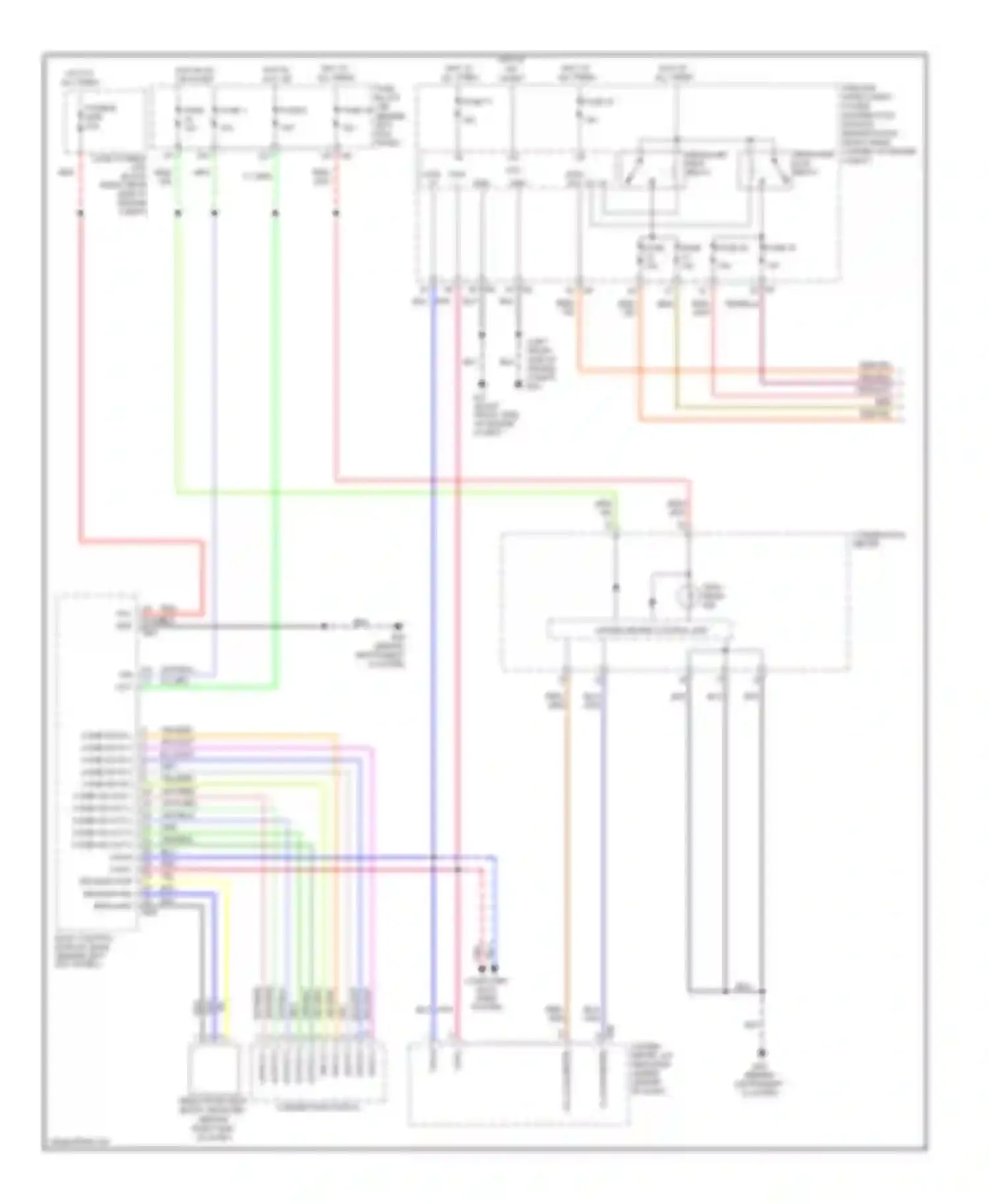 Wiring diagram headlamp low relay for Nissan 350Z I facelift (2005-2009) (2 of 4)