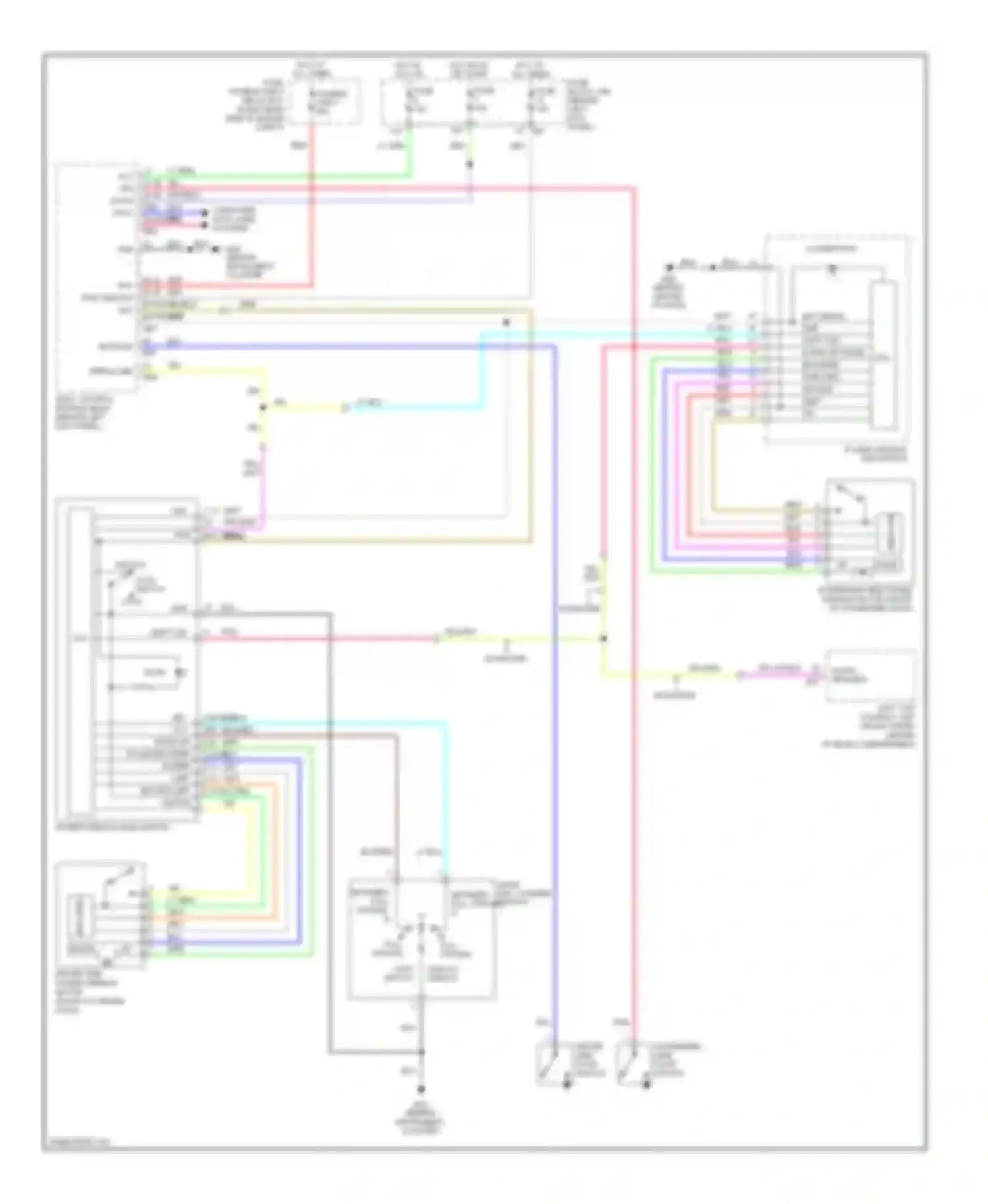 Wiring diagram lock switch unlock switch for Nissan 350Z I facelift (2005-2009) (4 of 4)
