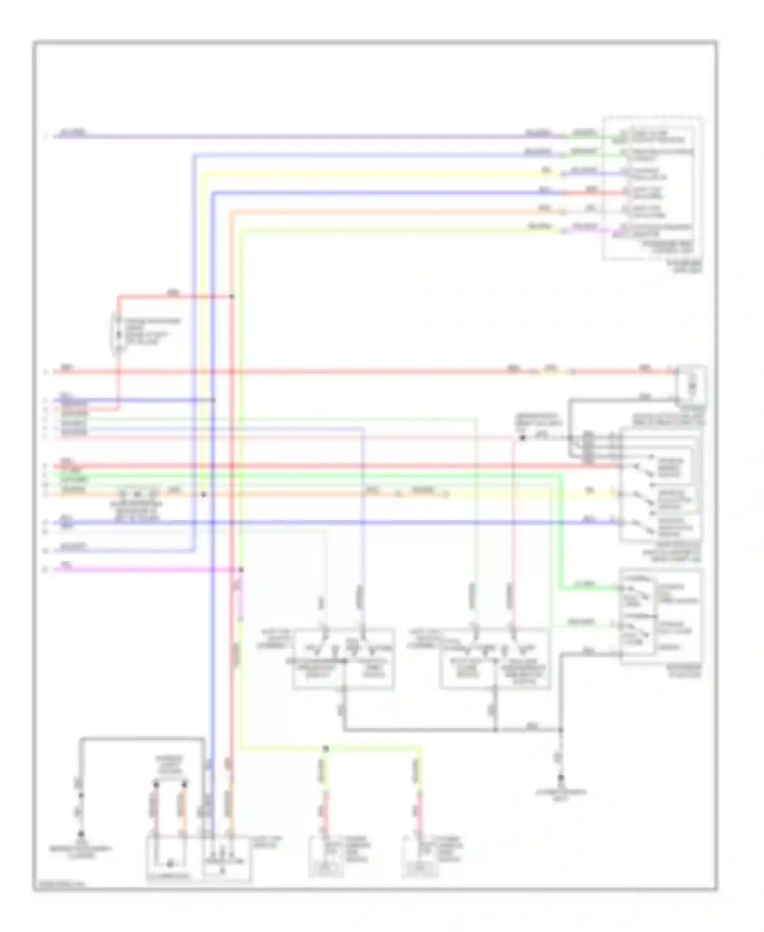 Wiring diagram p/w down request monitor for Nissan 350Z I facelift (2005-2009) (1 of 1)