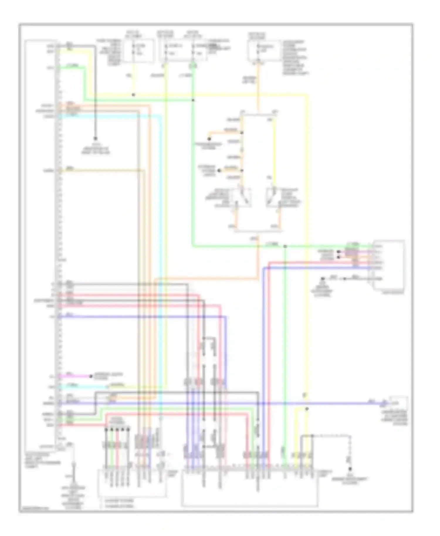 Wiring diagram w/ bose system w/ base system for Nissan 350Z I facelift (2005-2009) (1 of 1)