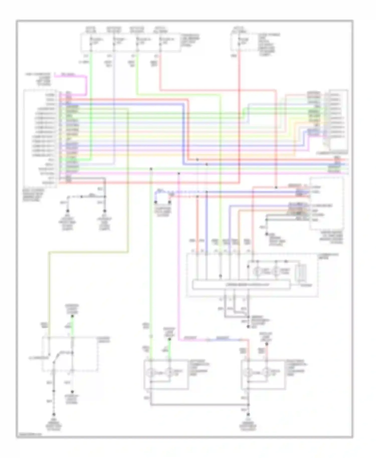 350Z Nissan I (2002-2005): Exterior lamps circuit, without xenon lamps (1 of 2)