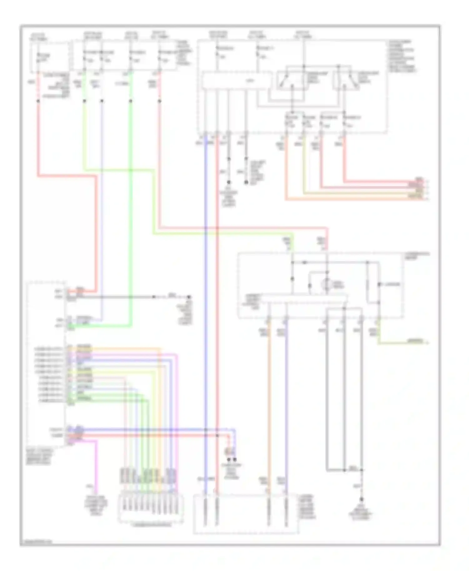 350Z Nissan I (2002-2005): Headlights circuit, without xenon lamps, with drl (1 of 2)