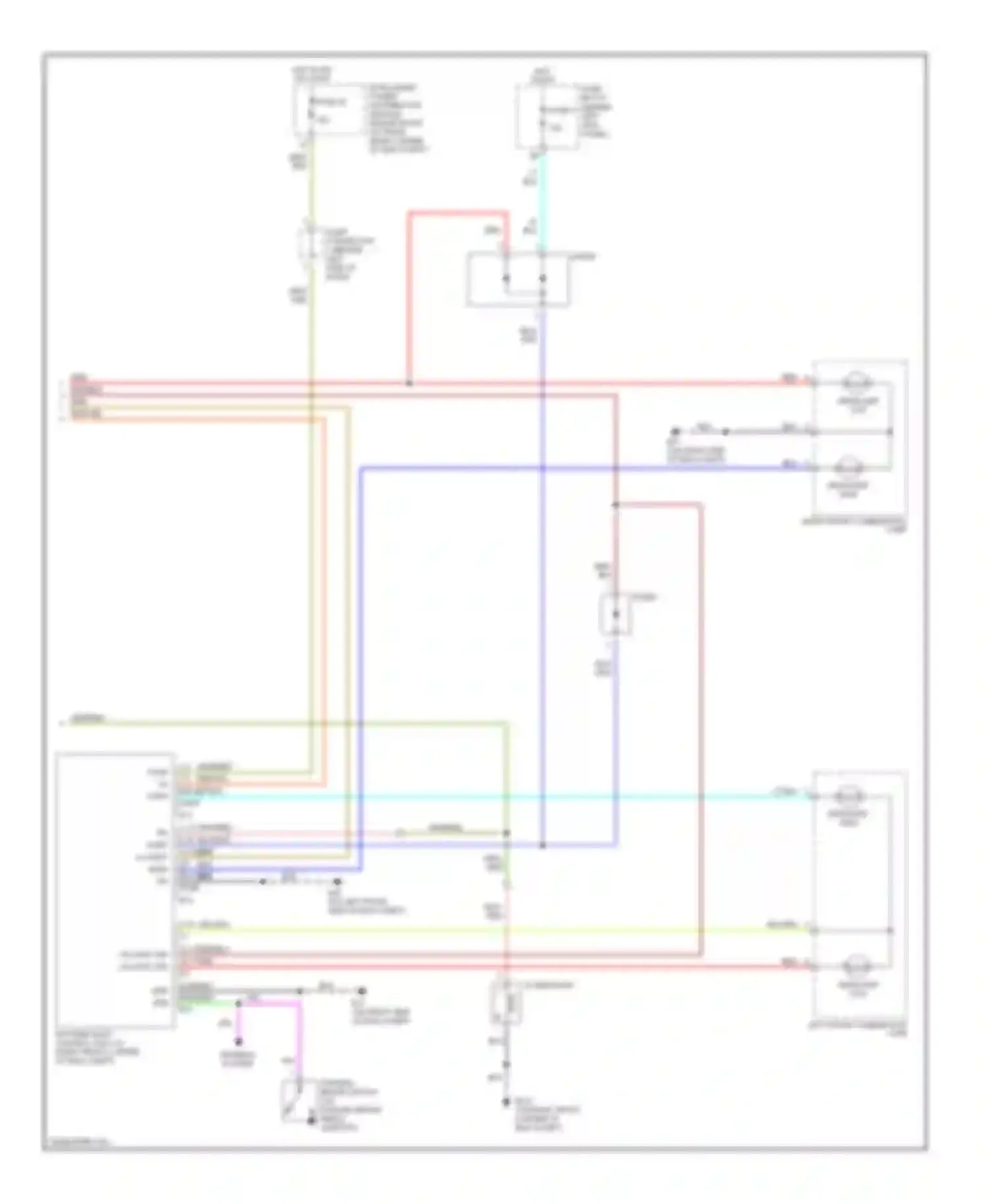 350Z Nissan I (2002-2005): Headlights circuit, without xenon lamps, with drl (2 of 2)