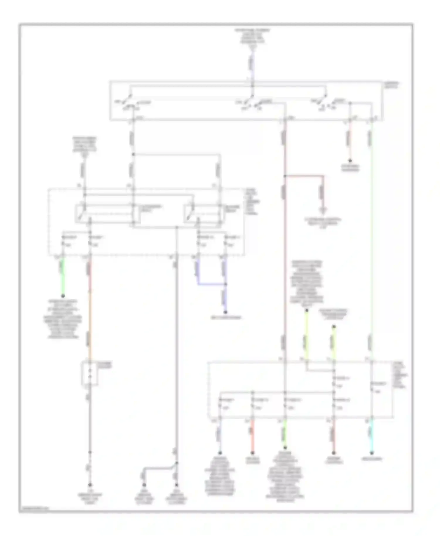 350Z Nissan I (2002-2005): Power distribution circuit (2 of 3)