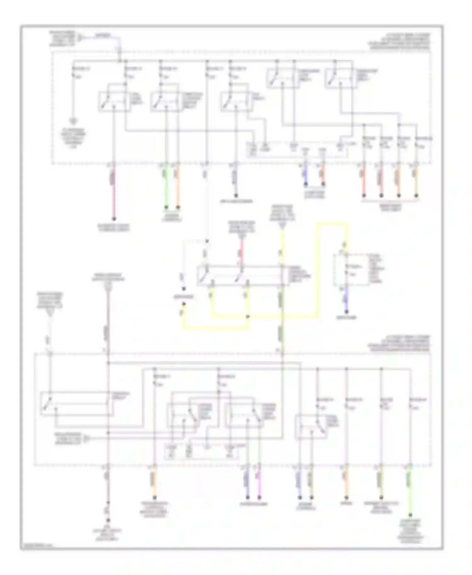 350Z Nissan I (2002-2005): Power distribution circuit (3 of 3)