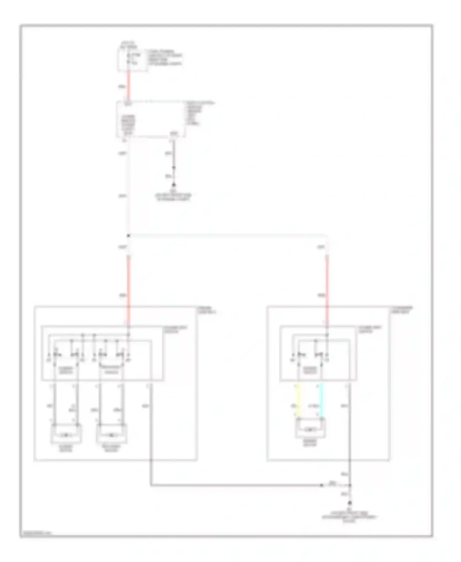 350Z Nissan I (2002-2005): Power seat circuit