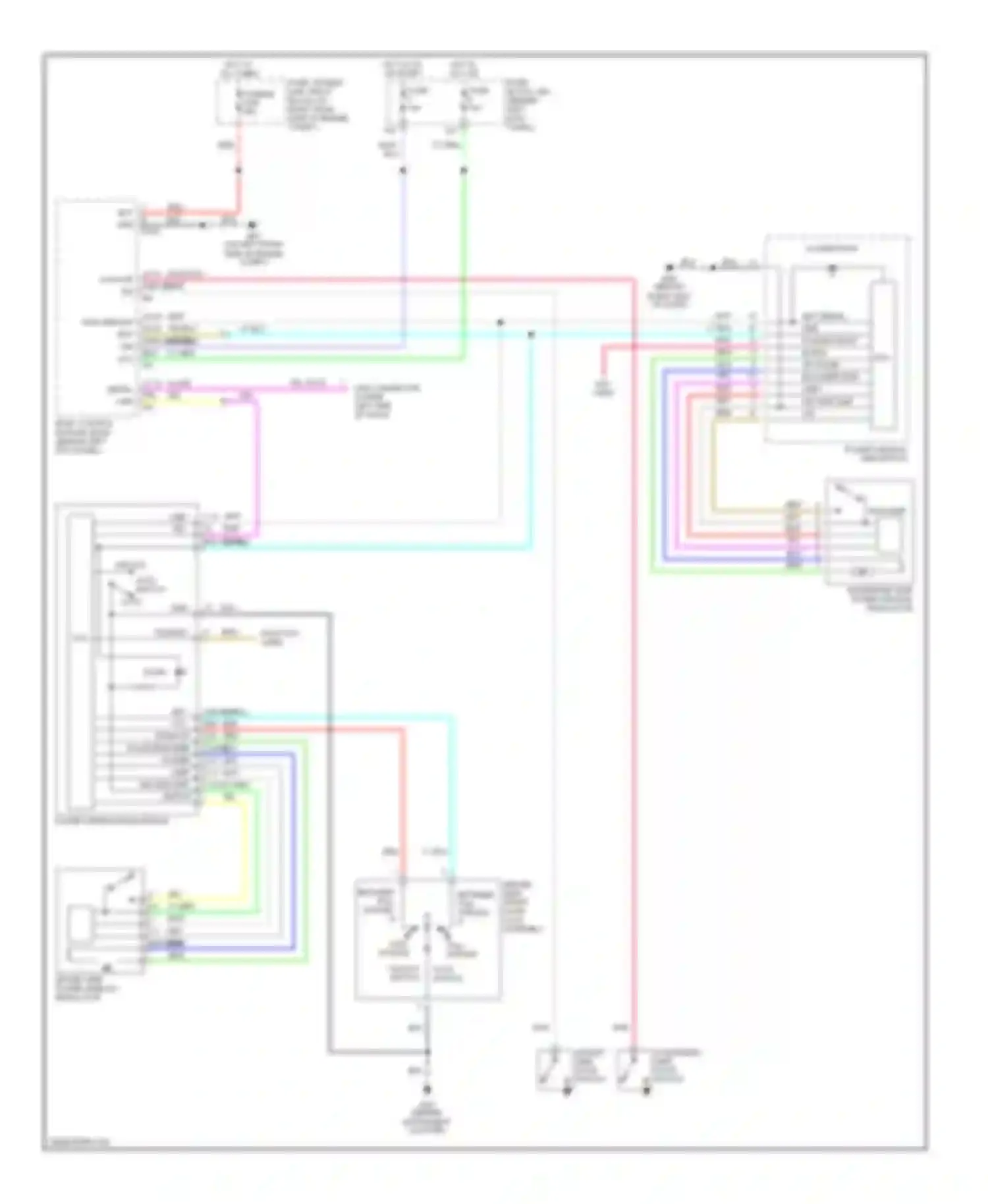 350Z Nissan I (2002-2005): Power windows circuit