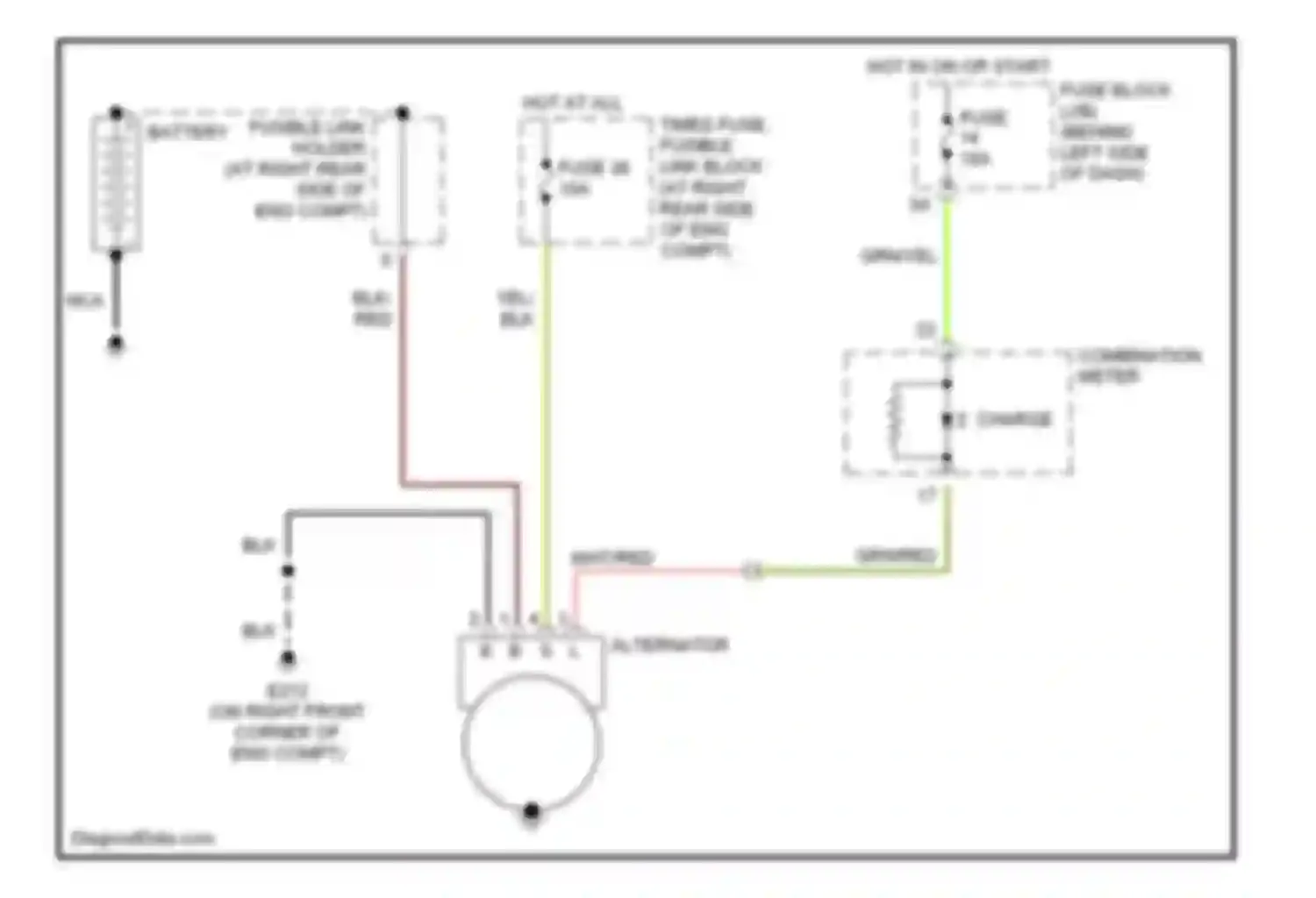 350Z Nissan I (2002-2005): Charging circuit