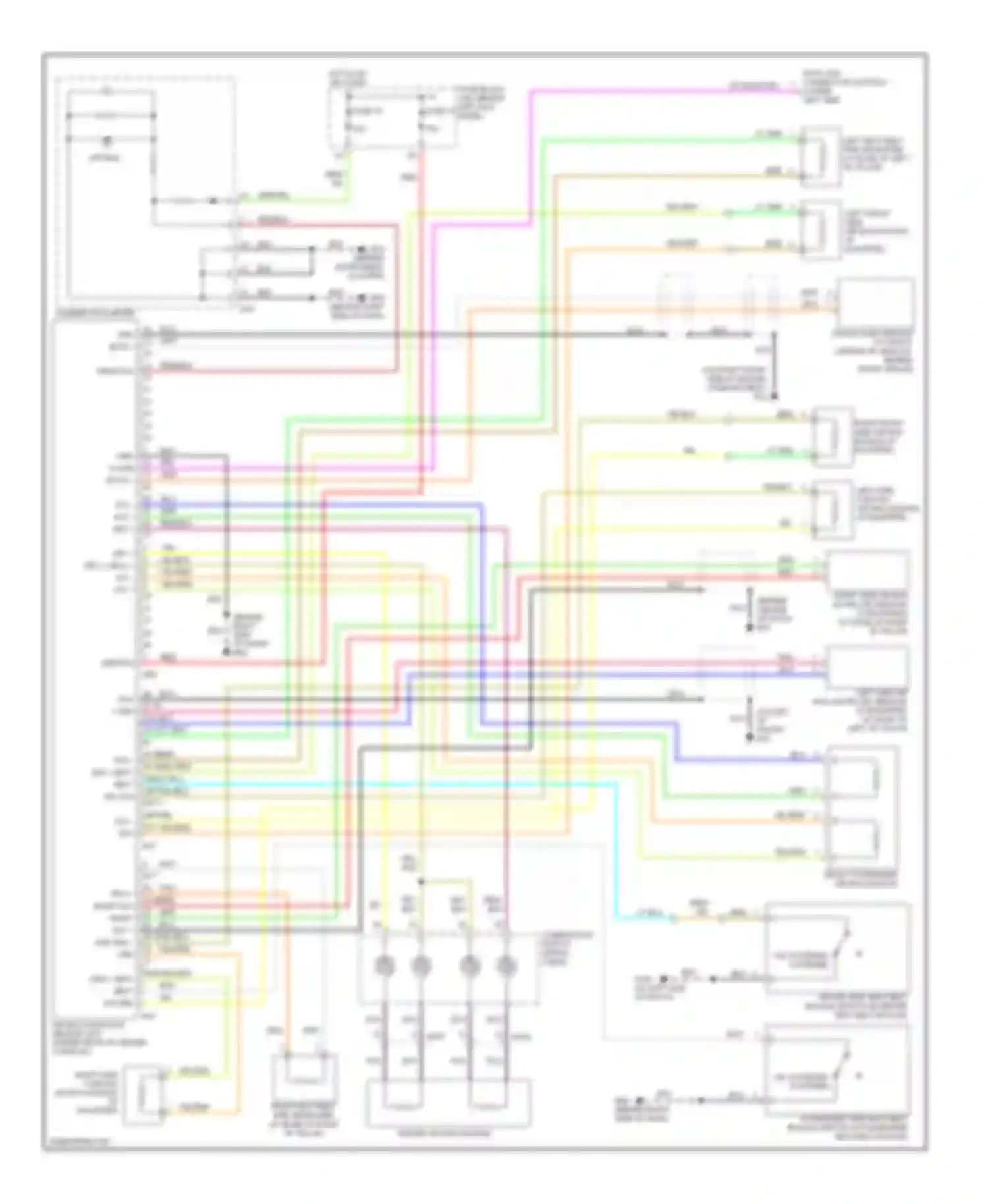 350Z Nissan I (2002-2005): Supplemental restraints circuit