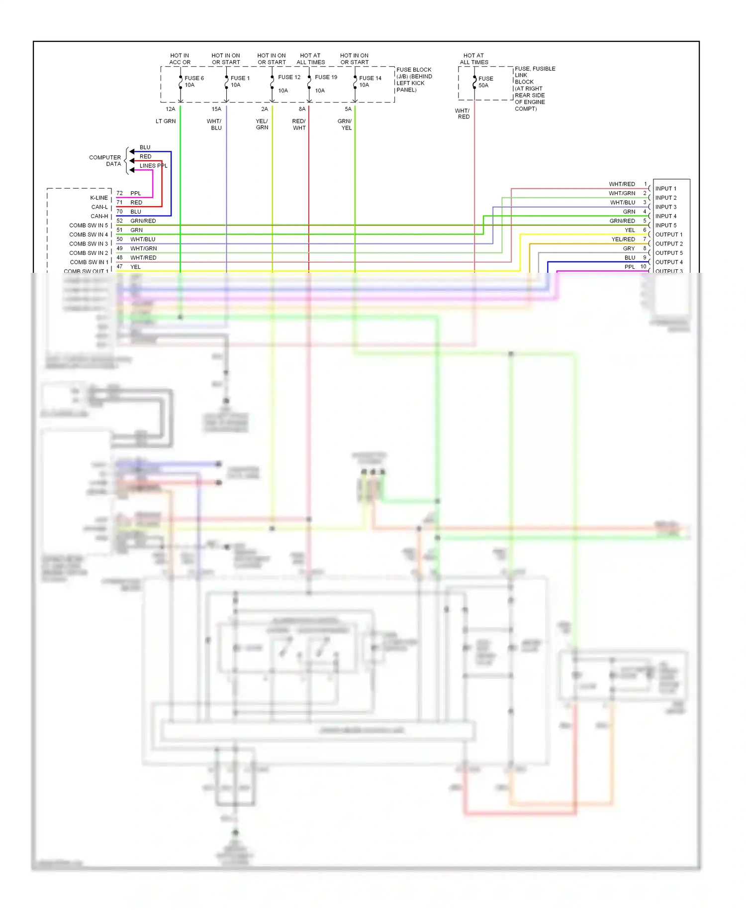 Wiring diagram computer data lines ppl for Nissan 350Z I (2002-2005) (1 of 1)