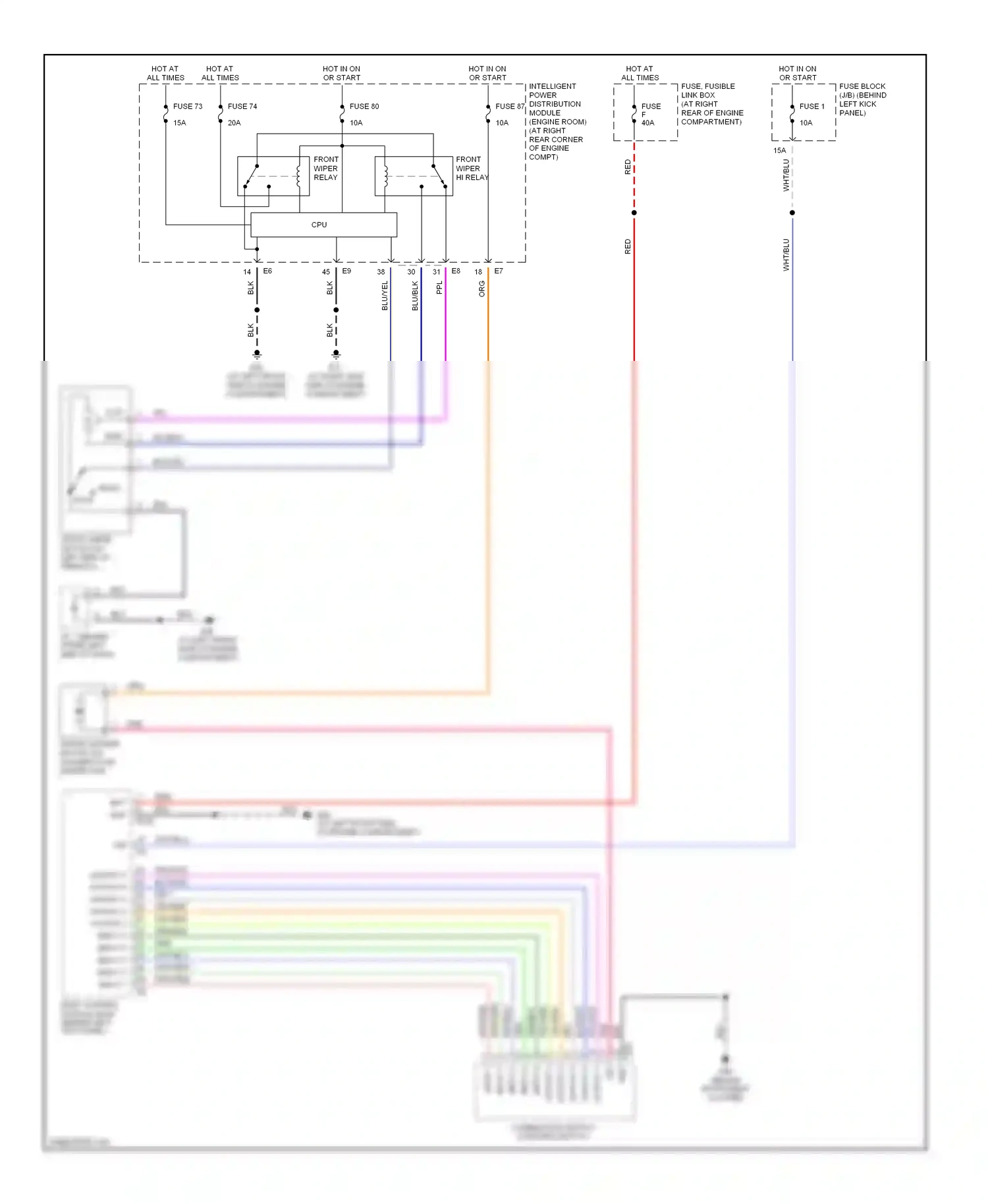 Wiring diagram input 4 for Nissan 350Z I (2002-2005) (1 of 6)