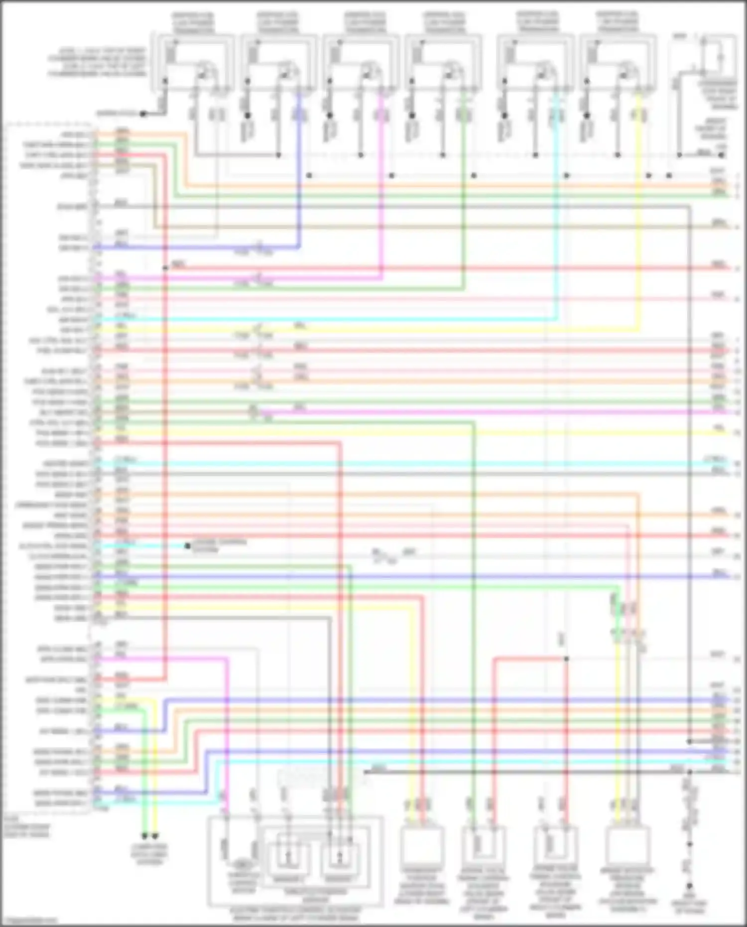 370Z Nissan I facelift (2012-2020): Wiring diagram engine performance 3.7l (1 of 5)
