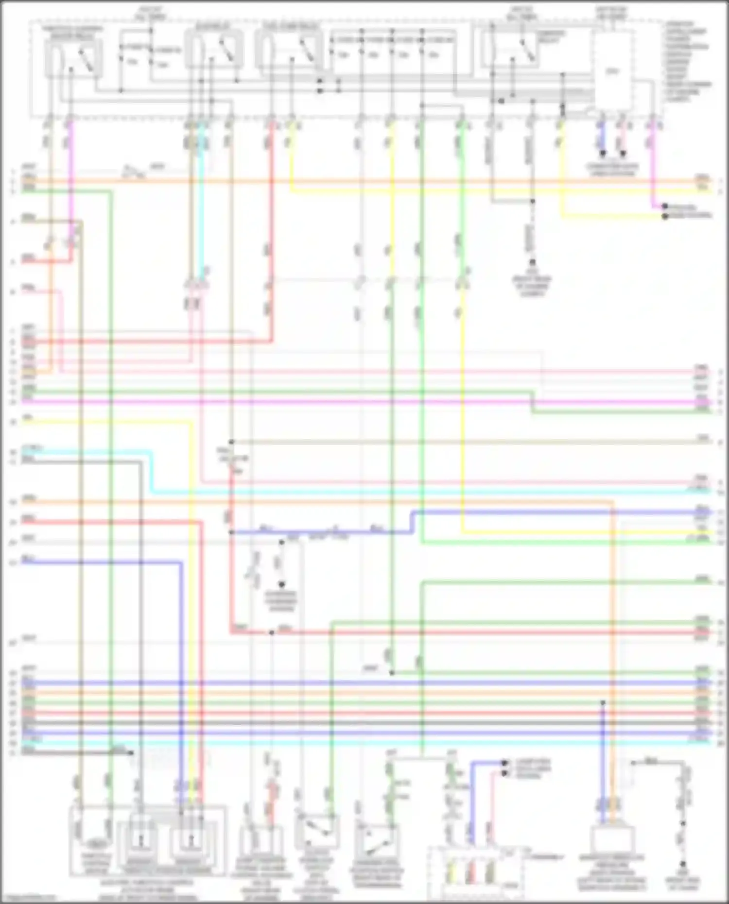 370Z Nissan I facelift (2012-2020): Wiring diagram engine performance 3.7l (2 of 5)