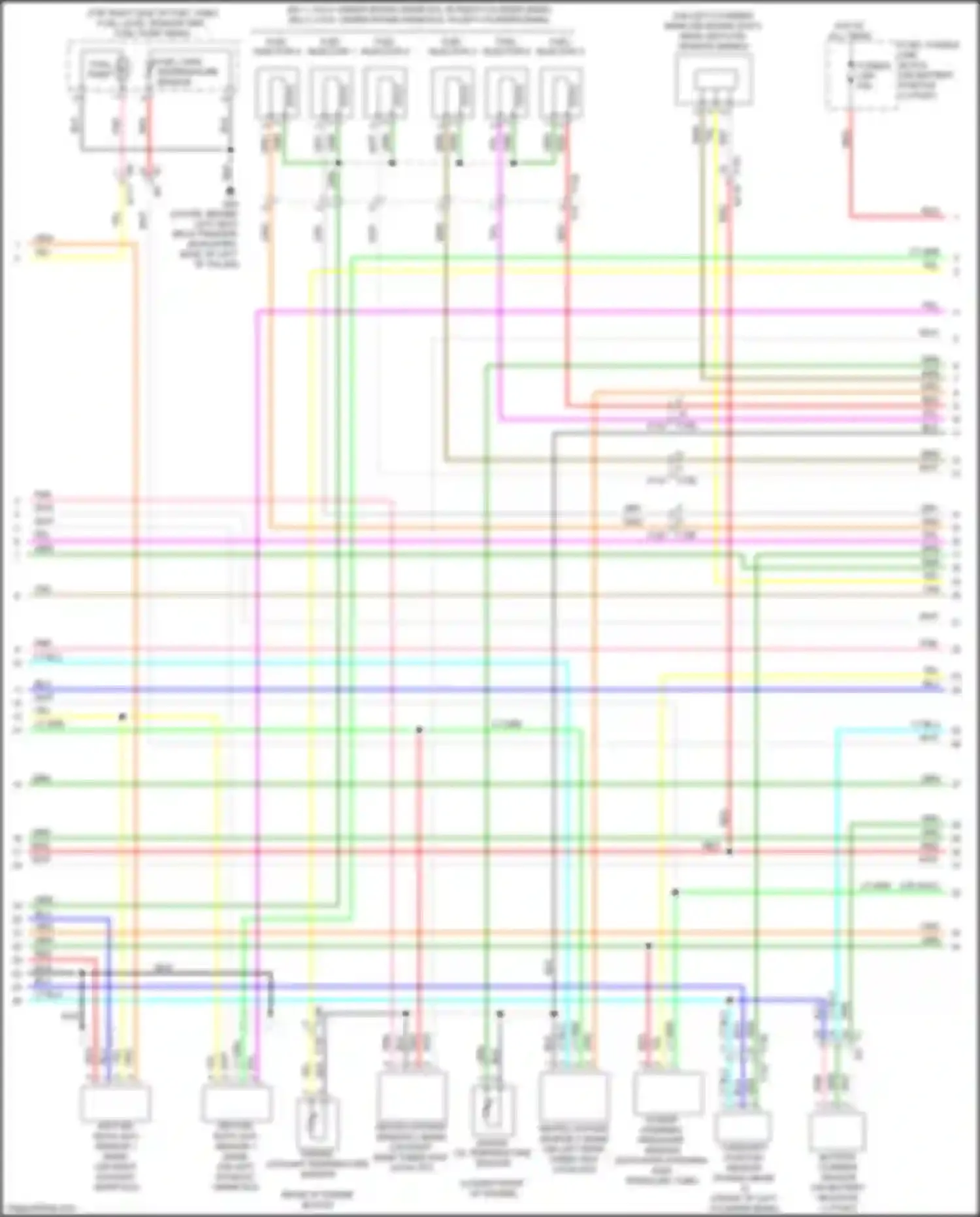 370Z Nissan I facelift (2012-2020): Wiring diagram engine performance 3.7l (3 of 5)