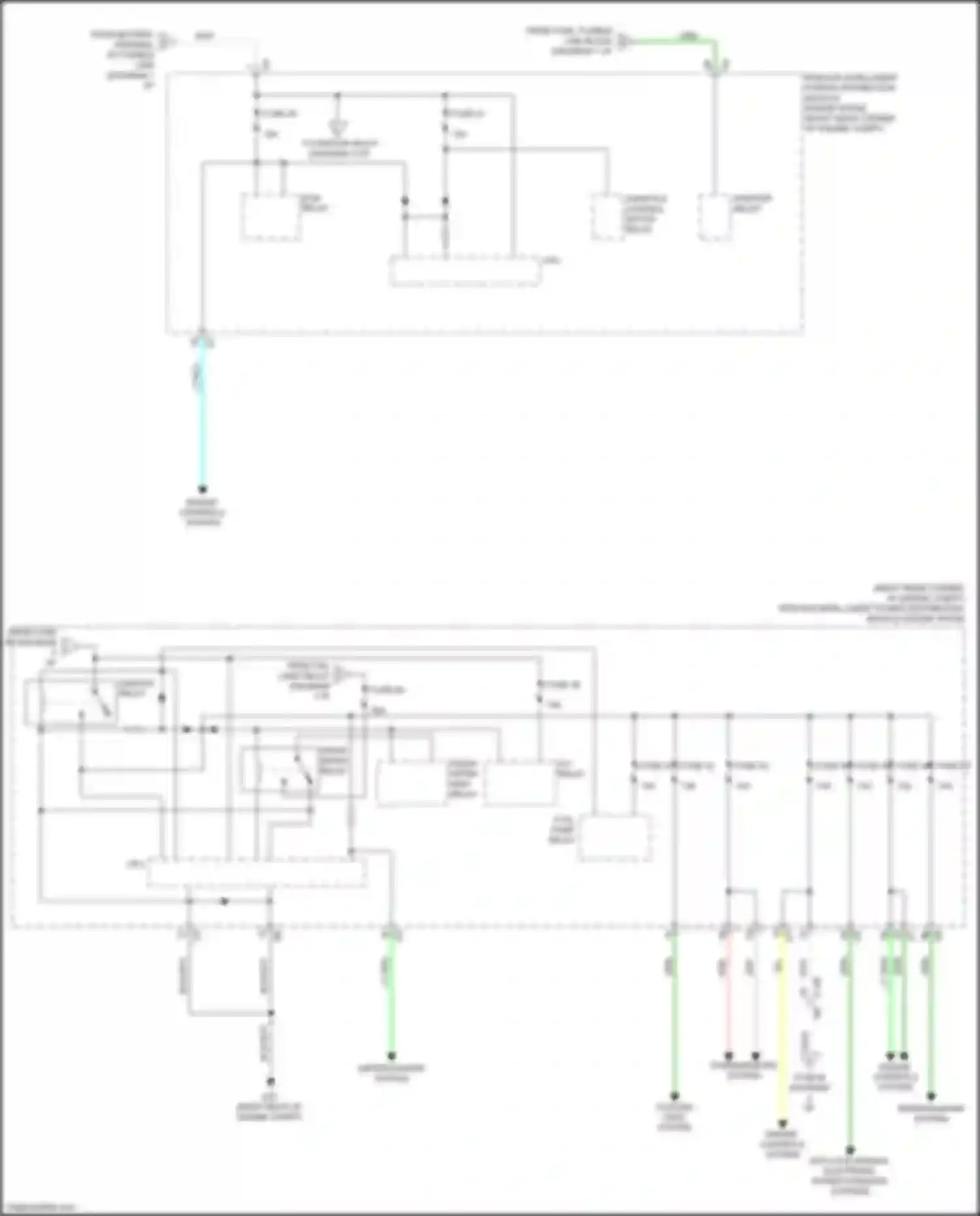 370Z Nissan I facelift (2012-2020): Power distribution circuit (3 of 3)