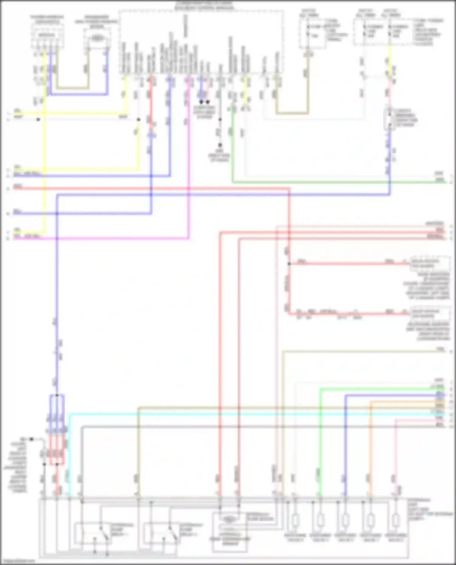 370Z Nissan I facelift (2012-2020): Power top/sunroof circuit (2 of 3)