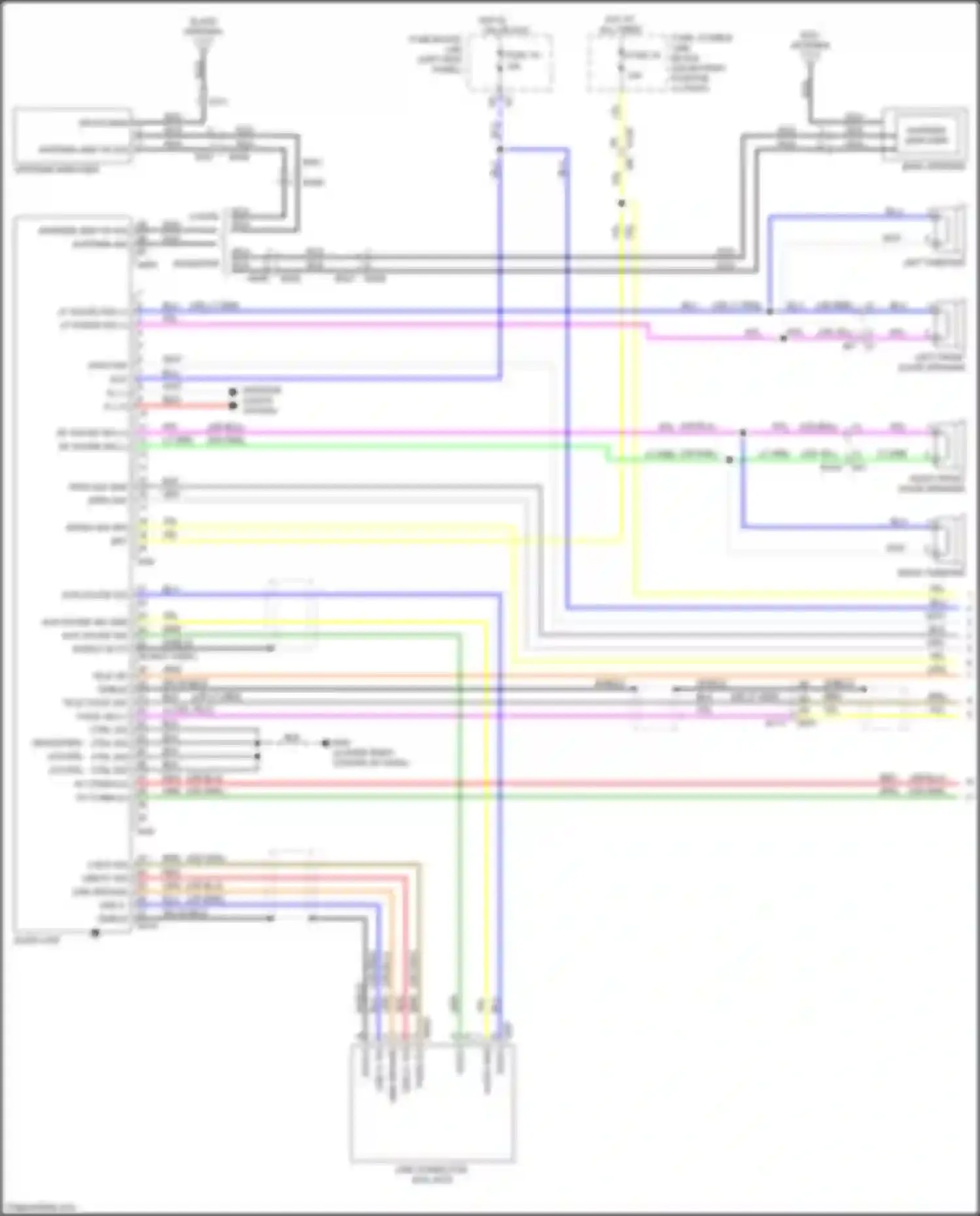 370Z Nissan I facelift (2012-2020): Radio circuit, base (1 of 2)