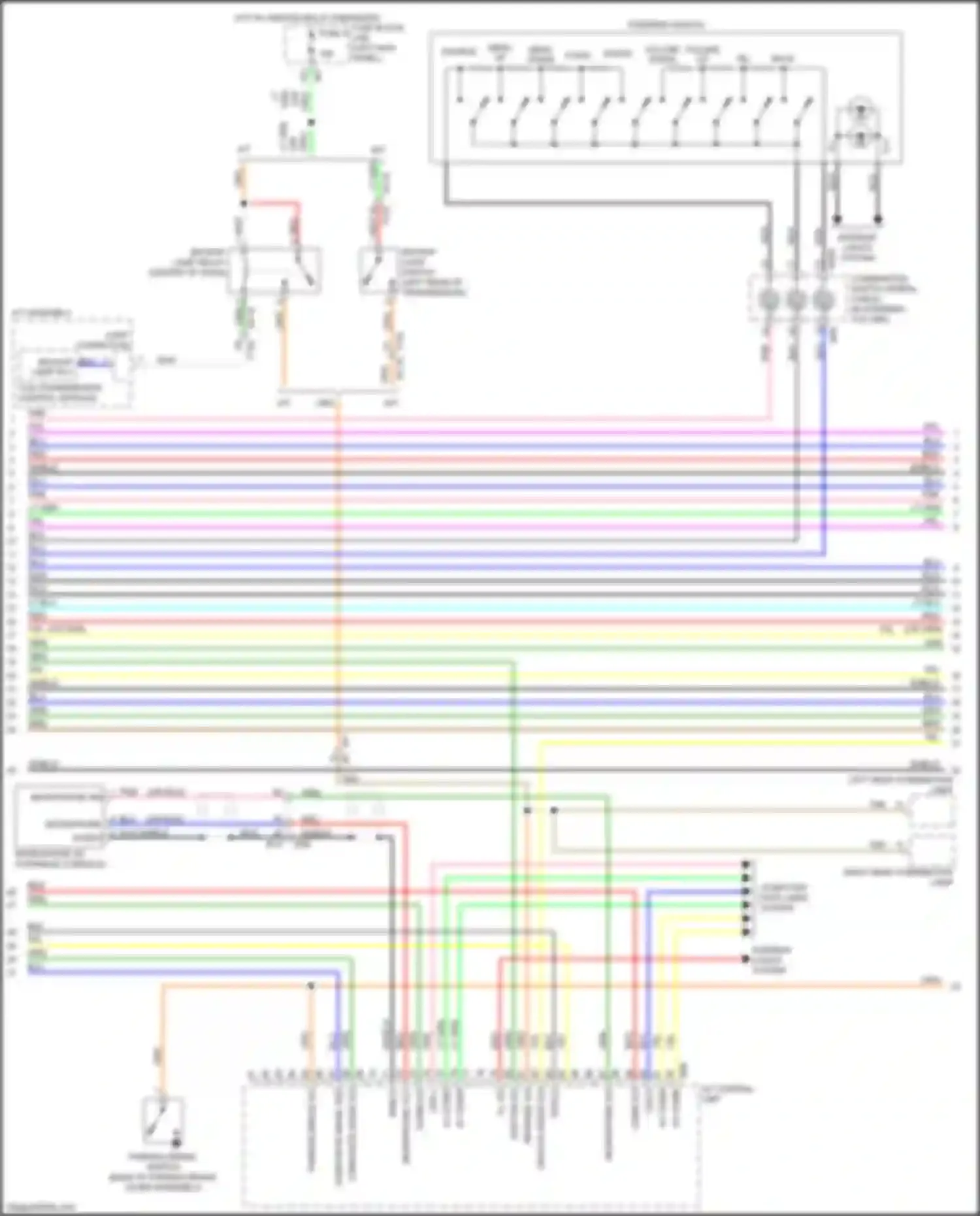 370Z Nissan I facelift (2012-2020): Radio circuit, coupe w/ bose w/ navigation (2 of 4)