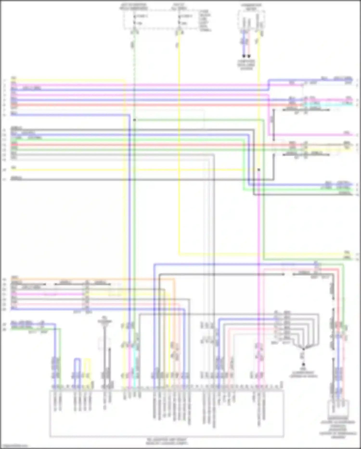 370Z Nissan I facelift (2012-2020): Radio circuit, w/ bose w/o navigation (2 of 3)