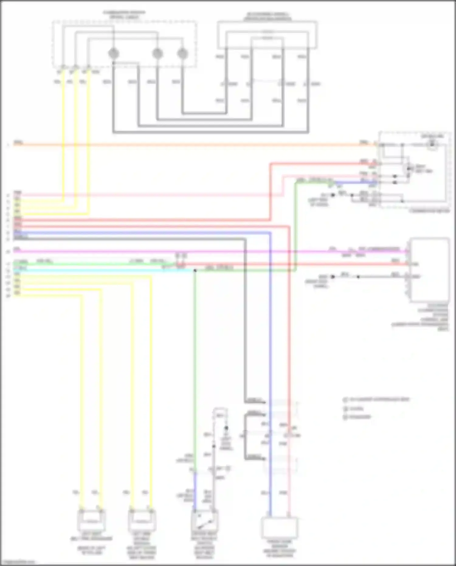 370Z Nissan I facelift (2012-2020): Supplemental restraints circuit (2 of 2)