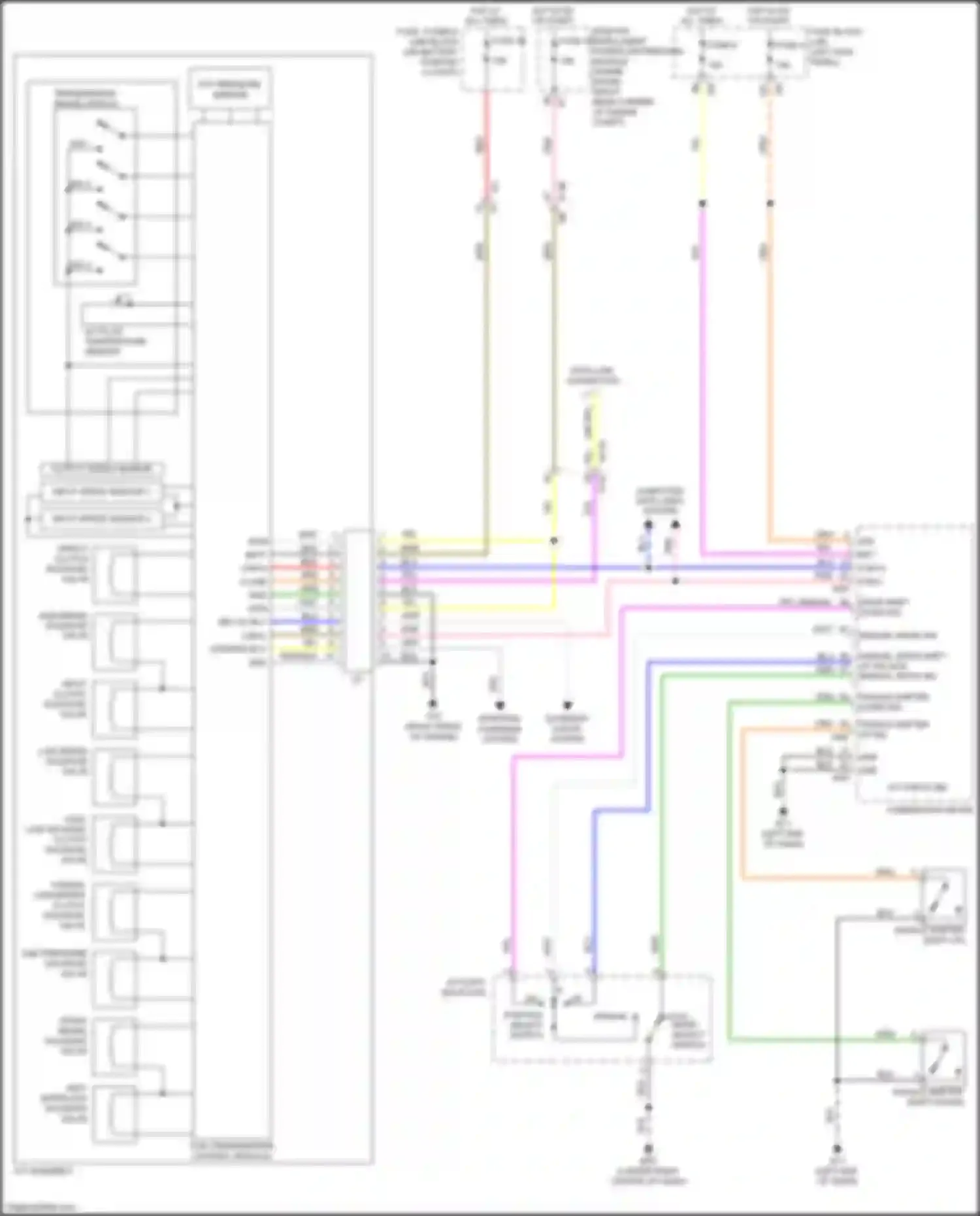 Wiring diagram a/t fluid temperature sensor for Nissan 370Z I facelift (2012-2020) (1 of 1)